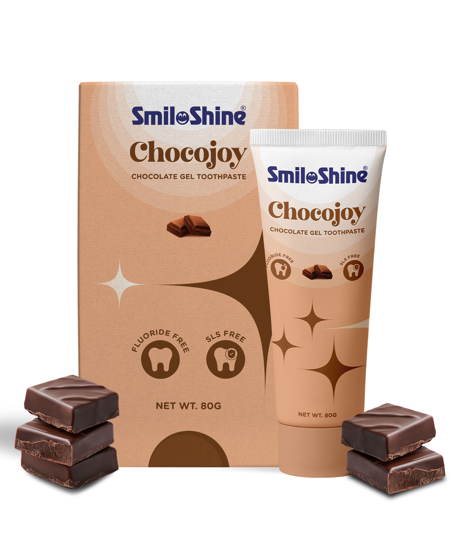 SmiloShine Chocojoy Chocolate Gel Toothpaste for 3+ Age | Fluoride Free, SLS Free 80 g-image-4