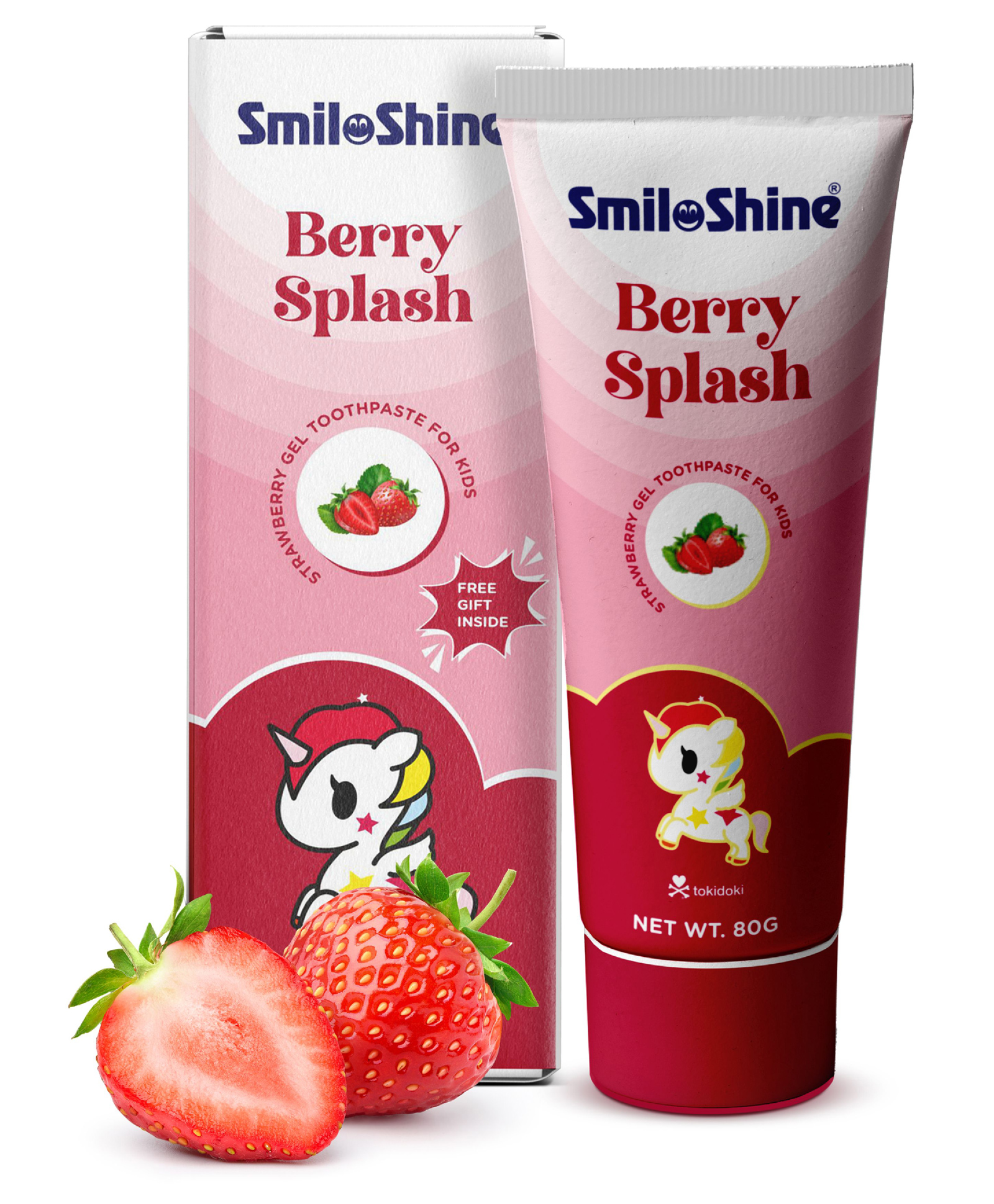 SmiloShine Kids Gel Toothpaste for Ages 2+ | Strawberry Flavour | Low Fluoride, Gentle & Safe | 100% Vegetarian- 80 g-image-32