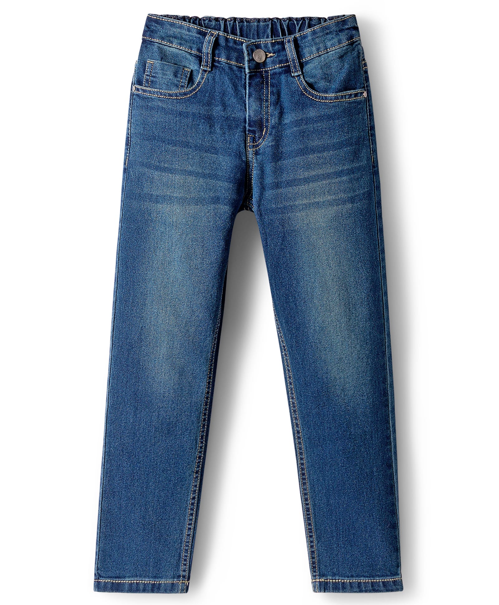 Pine Kids Denim Woven Full Length Jeans - Navy Blue-picture-20