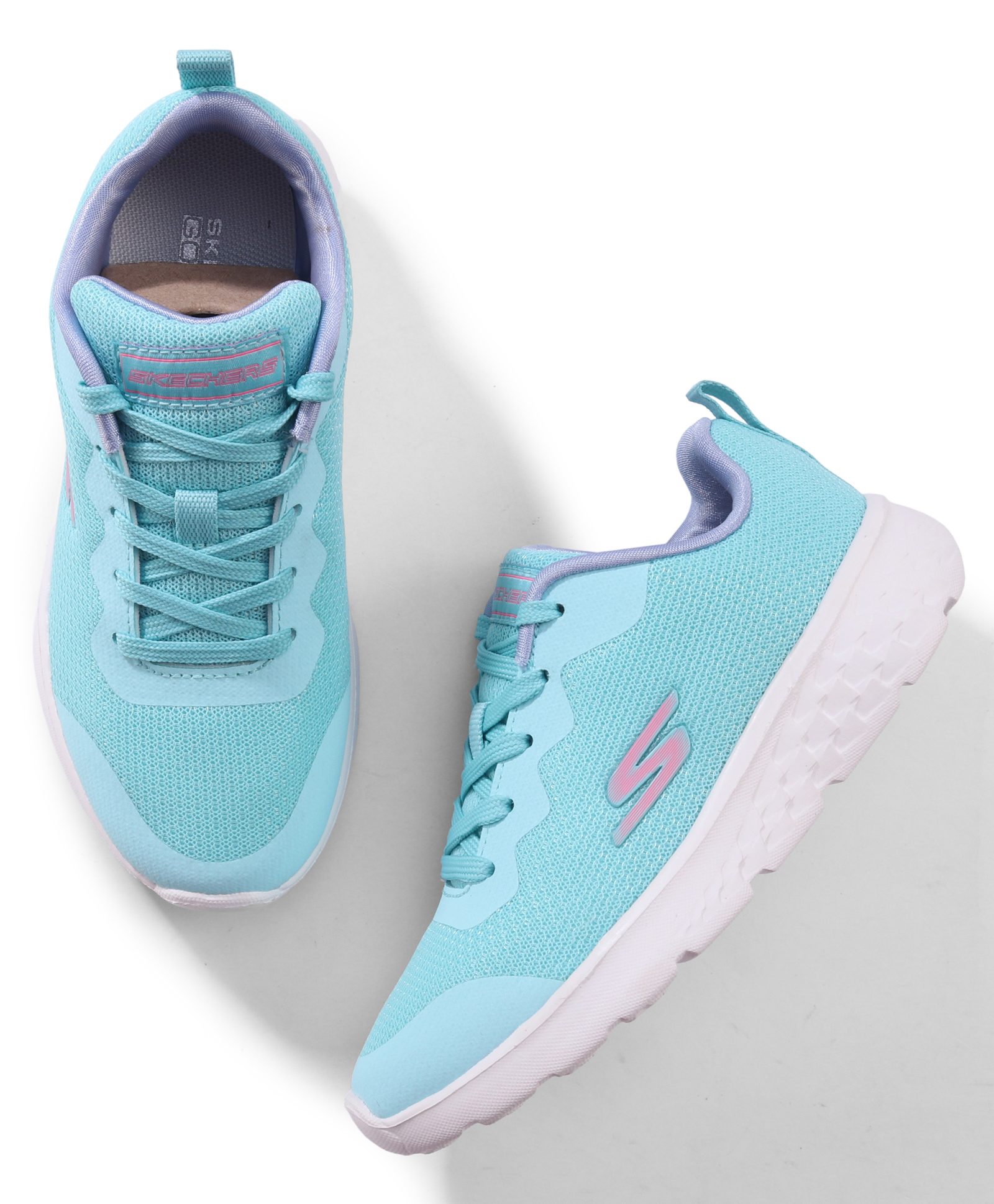 Skechers Casual Shoes With Lace Up Detailing - Aqua-image-17