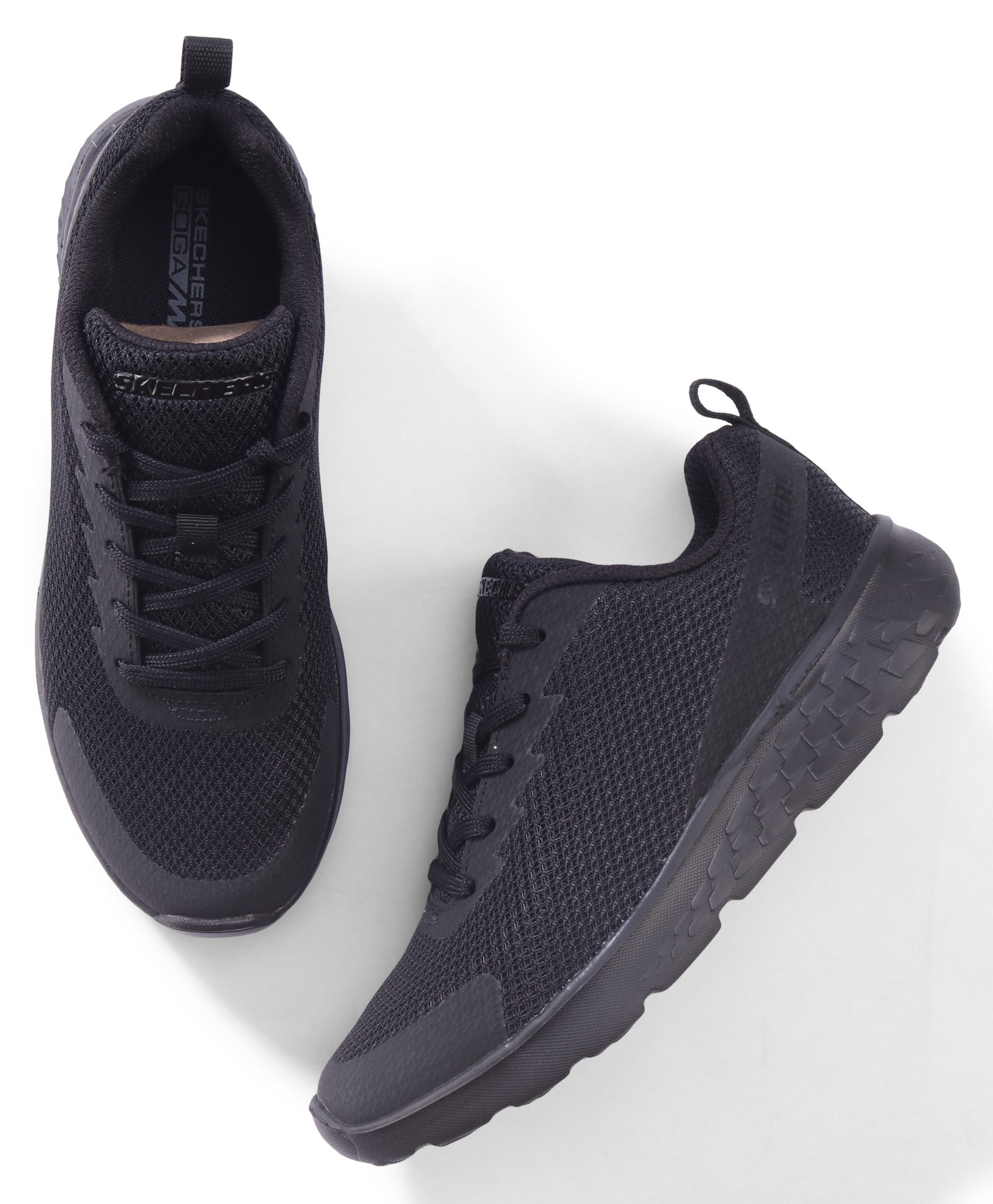 Skechers Casual Shoes Go Run 400 With Lace Up Detailing - Black-picture-17
