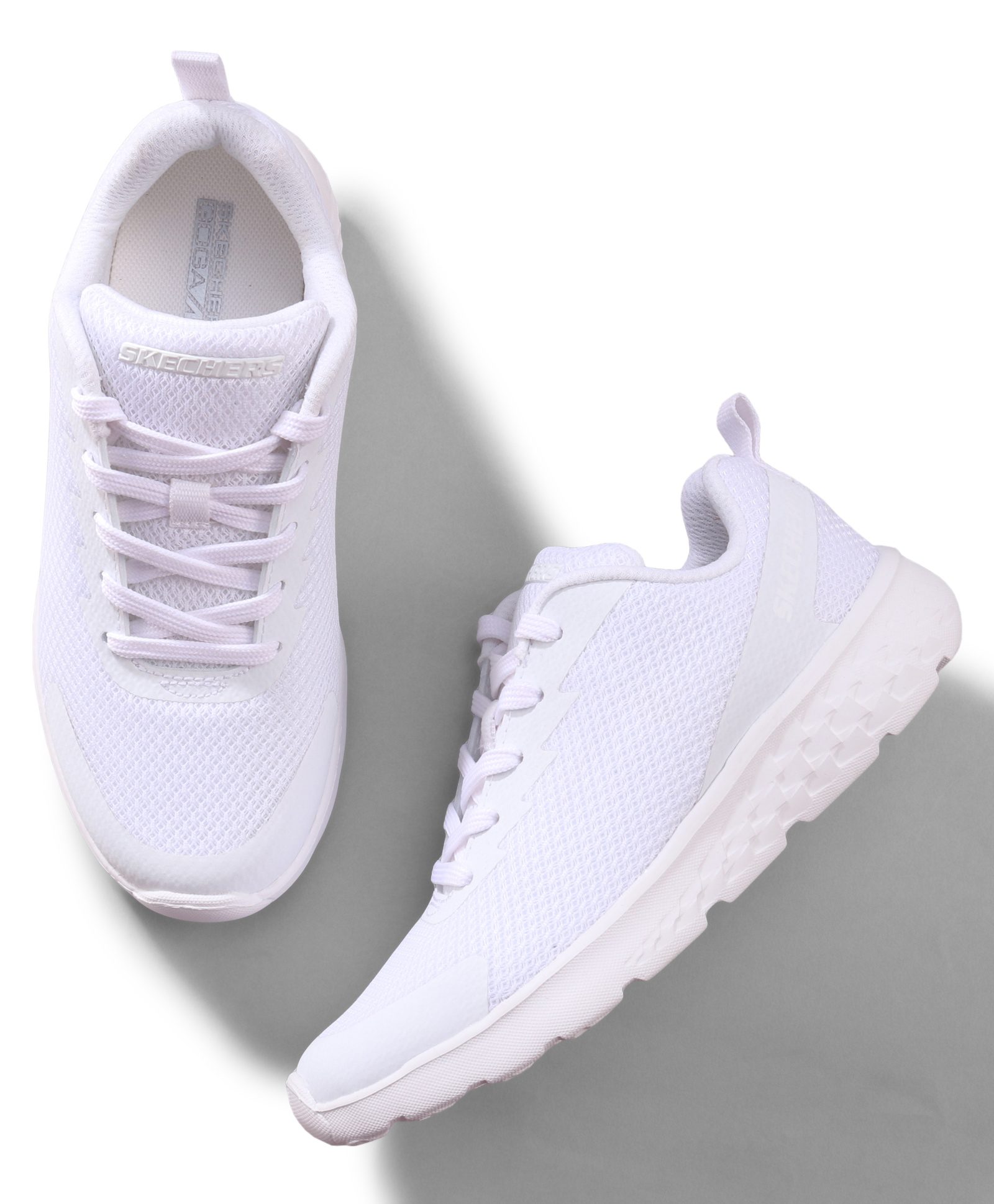 Skechers Casual Shoes Go Run 400 With Lace Up Detailing - White-image-45