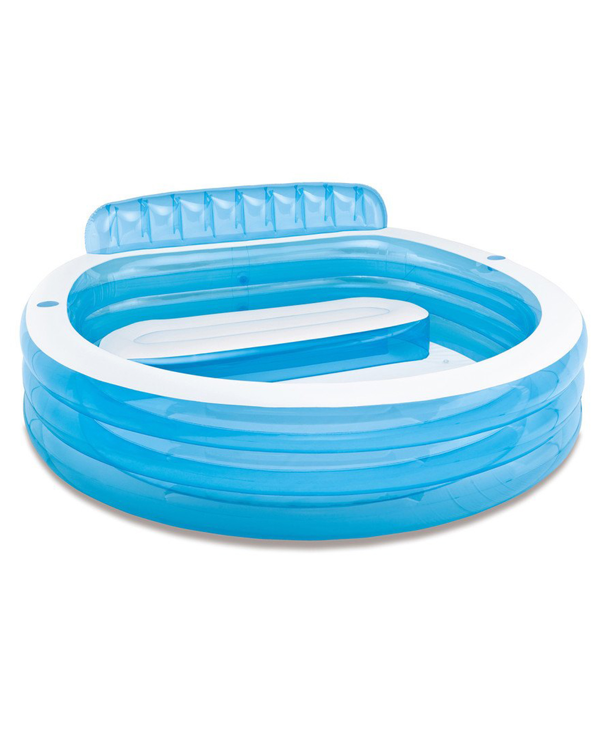 INTEX Inflatable Swim Center Paradise Family Lounge Pool Built-In Backrest for Comfort-picture-12