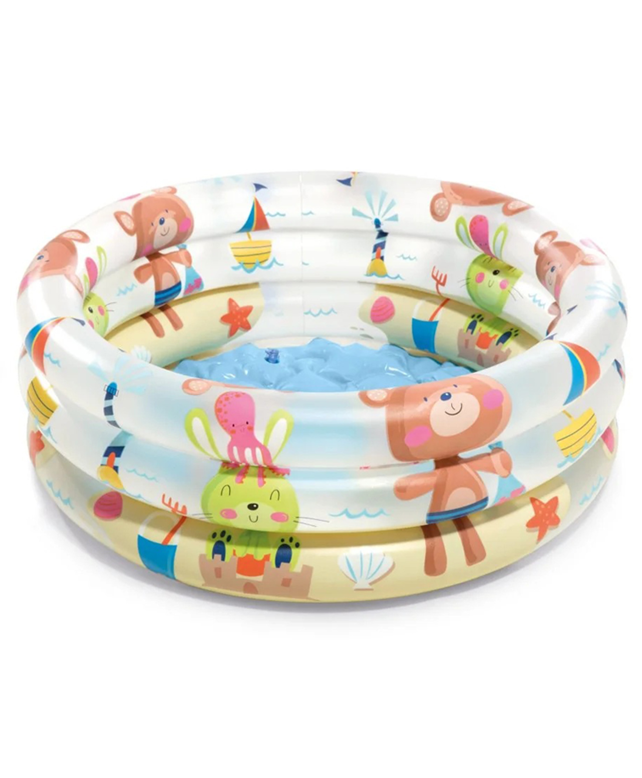 Intex Inflatable Beach Buddies 3-Ring Baby 2 feet tub Pool-image-37