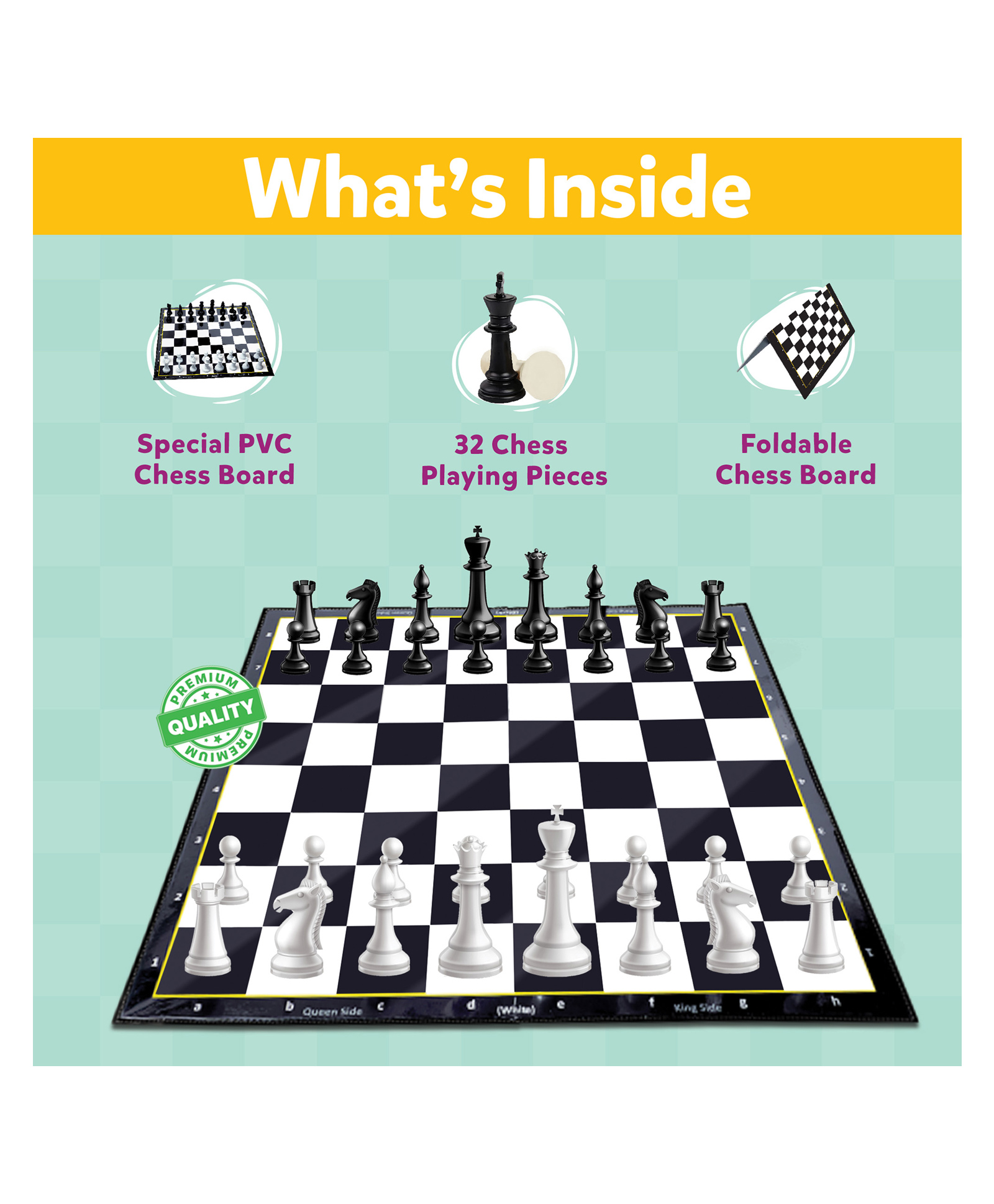 Little Berry Junior Chess Board Game for Kids and Adults - 11x11 Board Size (Pack of 6 Return Gifting Set)-image-17