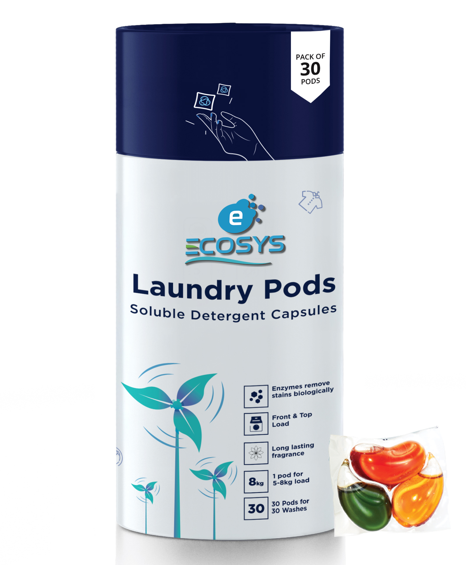 Ecosys 3-in-1 Dissolvable Magic Laundry Pods- 30 Pods-image-31