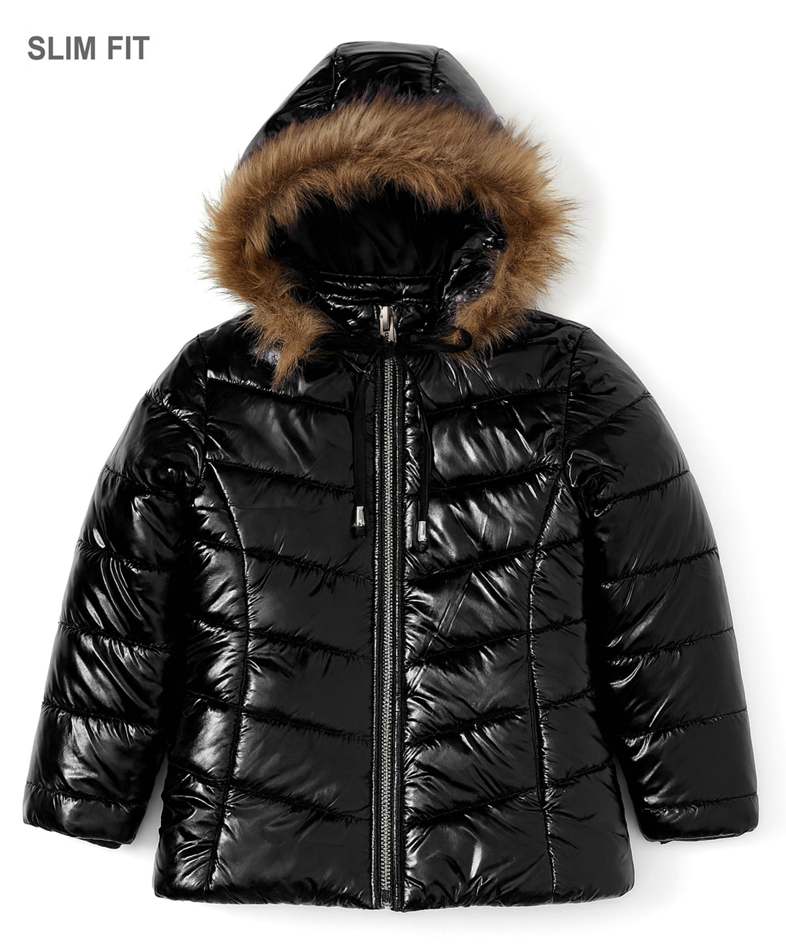 Okane Woven Full Sleeves Solid Padded Jacket - Black-picture-17