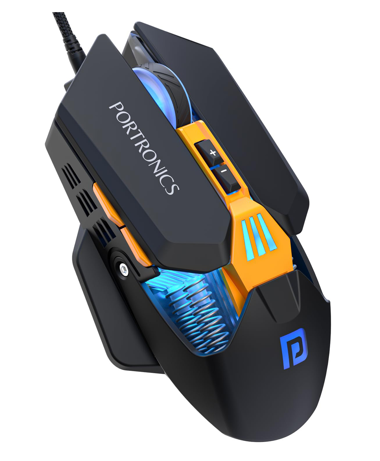Portronics Vader 2.0 Wired Gaming Mouse With 7 Programmable Button Control, Adjustable DPI Upto 7100 Gaming Grade, 10 Million Clicks, RGB LED Lights, Ultra-Responsive 7000fps,1.5M Cable (Black)-picture-19