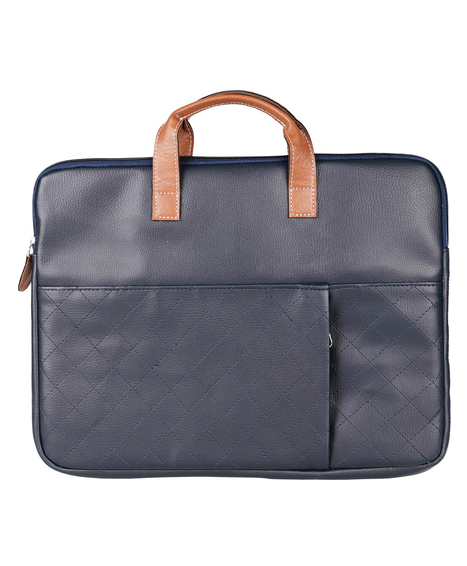 Portronics Encase 104 Laptop Sleeve for 15.6 Inch Laptops, PU Leather Office Bag with Trolley Strap, Smart Inner Pocket, Comes with Handle & Accessory Pockets, Office Laptop Bag/Case/Cover (Blue)-image-35