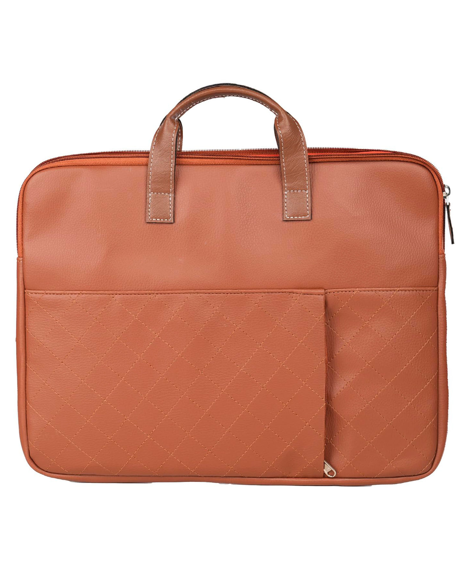 Portronics Encase 104 Laptop Sleeve for 15.6 Inch Laptops, PU Leather Office Bag with Trolley Strap, Smart Inner Pocket, Comes with Handle & Accessory Pockets, Office Laptop Bag/Case/Cover (Brown)-image-36