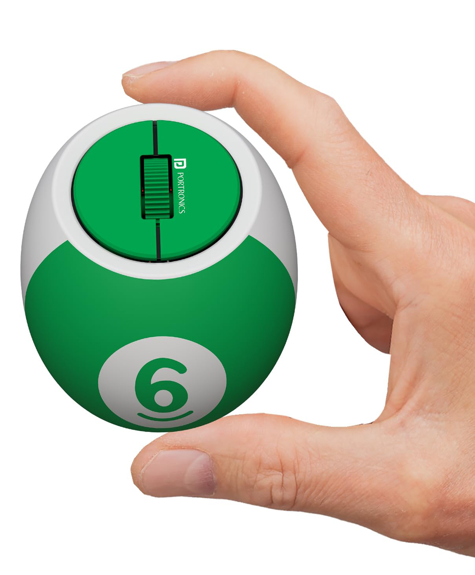 Portronics ToadPlay Billiard Mini Wireless Bluetooth Mouse with Dual Wireless Connectivity (BT 2.4 GHz), Rechargeable Battery, Noise-Free Clicking, Multi-Device Pair, Adjust Sensitivity (Green)-picture-12