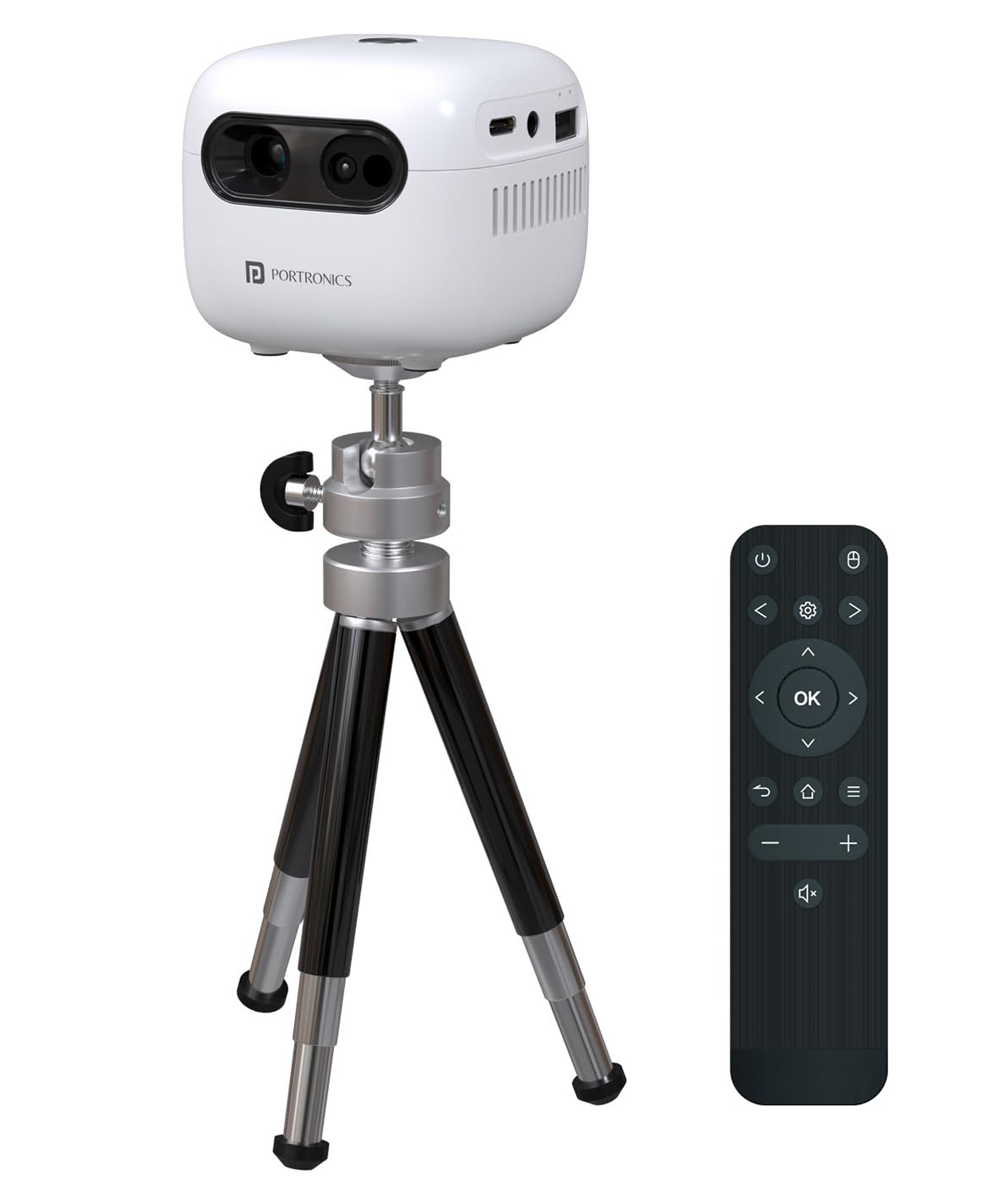 Portronics Pico 14 Rechargeable DLP Mini Projector | Android 13 | 720p Full HD | 1600 Lumens | Upto 100" Display | Auto Keystone & Focus | Wi-Fi/Bluetooth 5.4/HDMI/Type-C | 3W Speaker | White-image-21