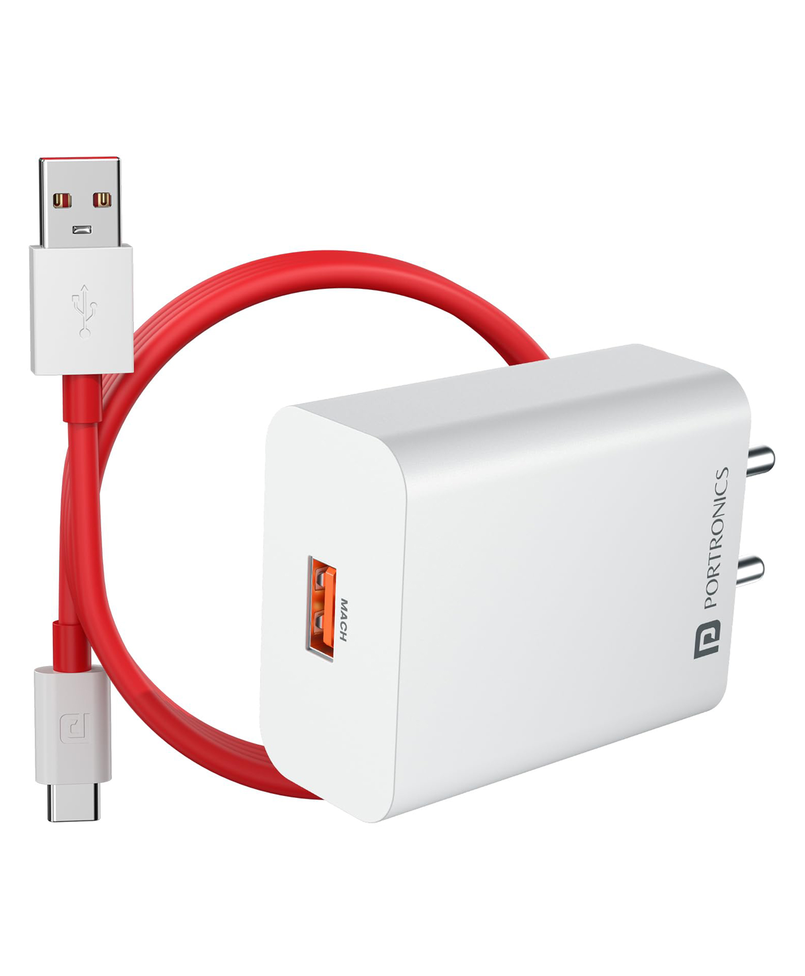 Portronics 30W Adapto 30V USB-A Fast Charging Adaptor With 6A Cable,Fast Charging Protocols like SuperVOOC/WARP/Dash/Flash/Turbo/Quick, Compatible With 30W Smartphone Such as OnePlus,OPPO,Realme,Vivo-picture-13