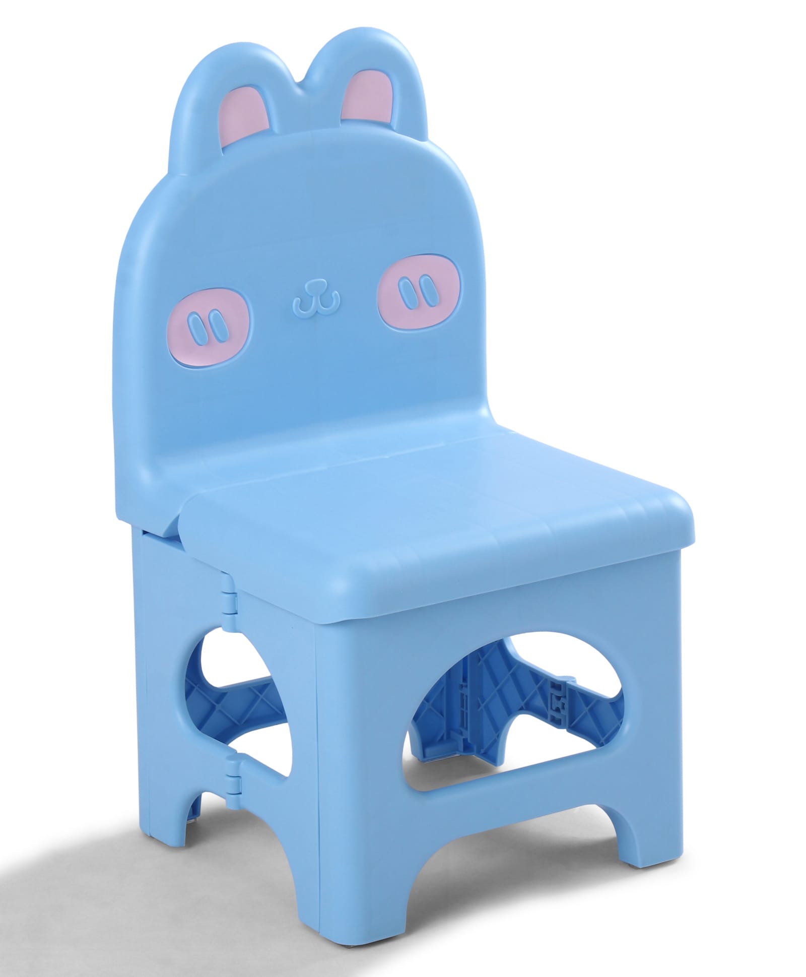 fab n funky Kids Portable Non-Slip Folding Chair with Backrest - Blue| Lightweight & Durable Chair| Indoor & Outdoor Use| Home & Class Rooms| Compact Fold-picture-19