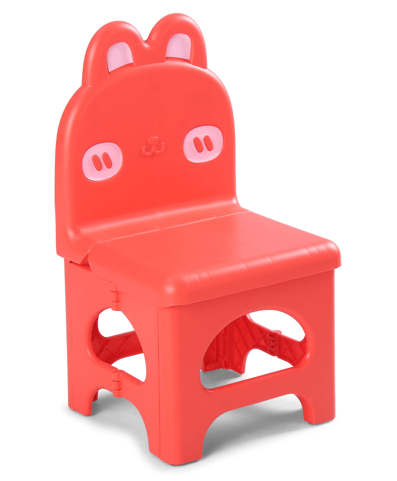 fab n funky Kids Portable Non-Slip Folding Chair with Backrest - Orange| Lightweight & Durable Chair| Indoor & Outdoor Use| Home & Class Rooms| Compact Fold-picture-15