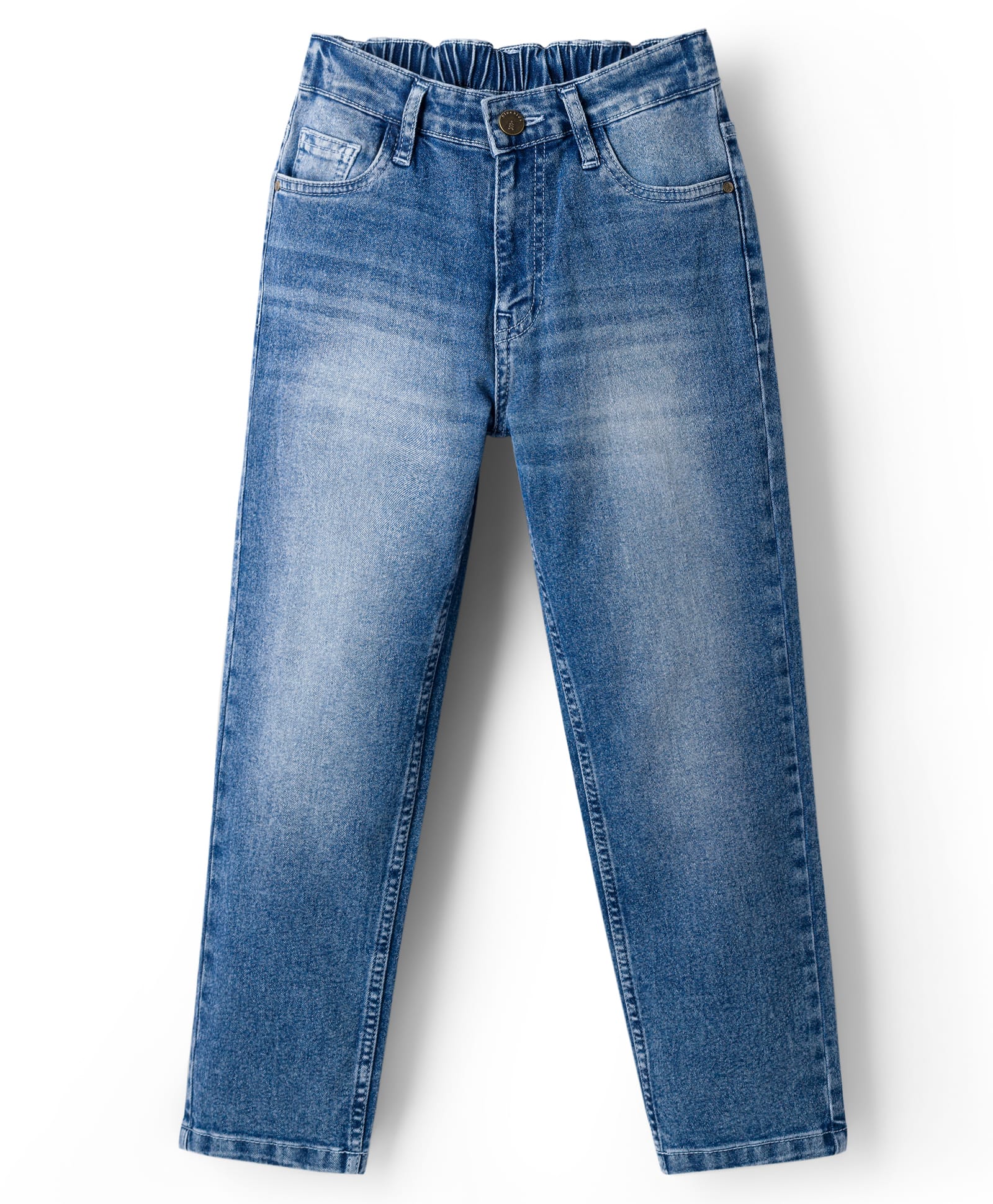 Pine Kids Denim Woven Full Length Jeans - Blue-picture-16