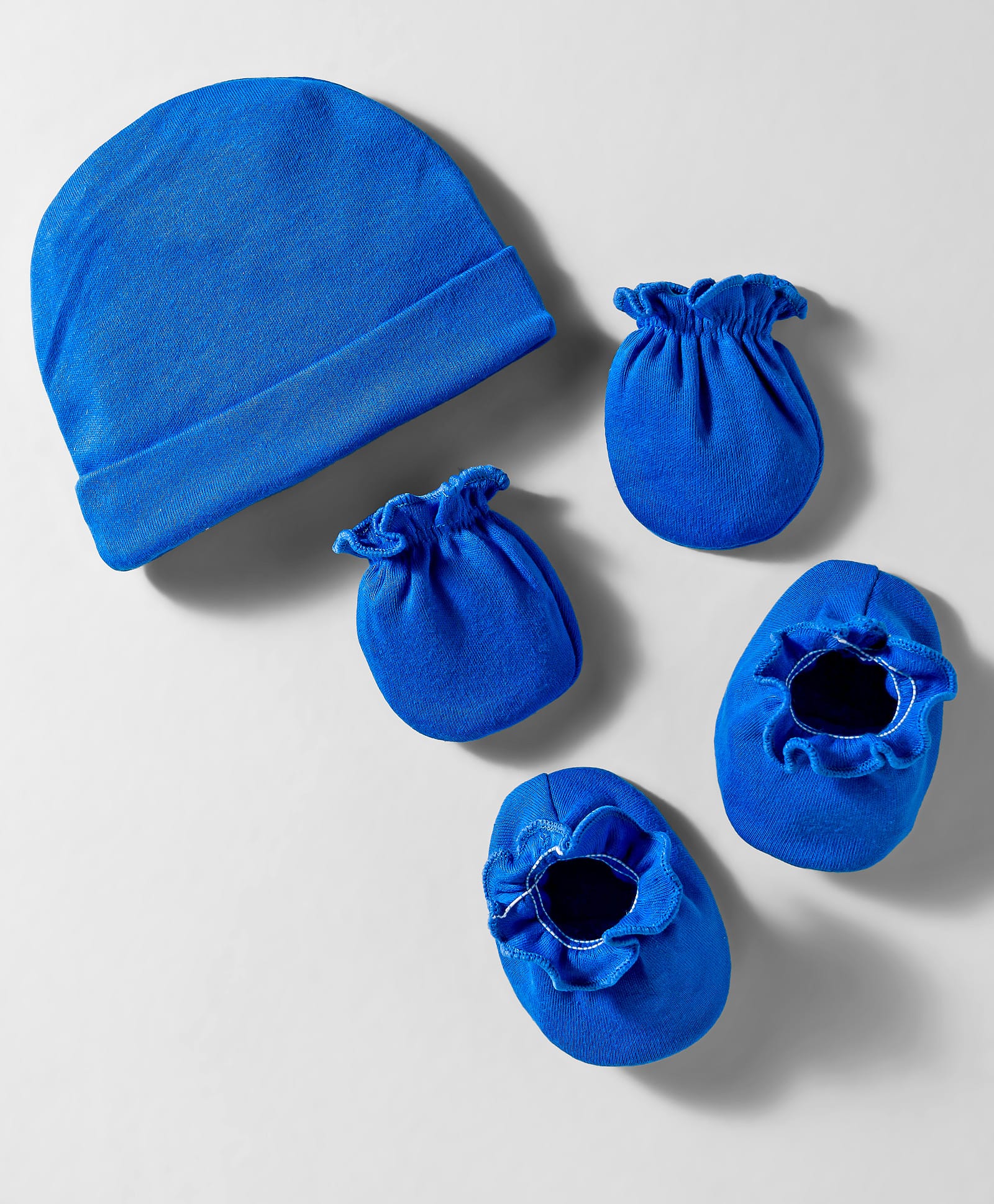 Bubble Pop Interlock Knit Solid Colour Cap Mitten & Booties - Diameter 10.5 cm-image-20
