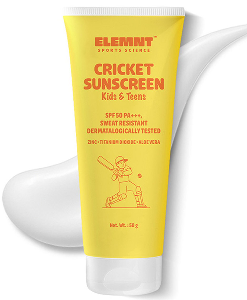 Elemnt Cricket Sunscreen for Kids & Teens- 50 g-image-27