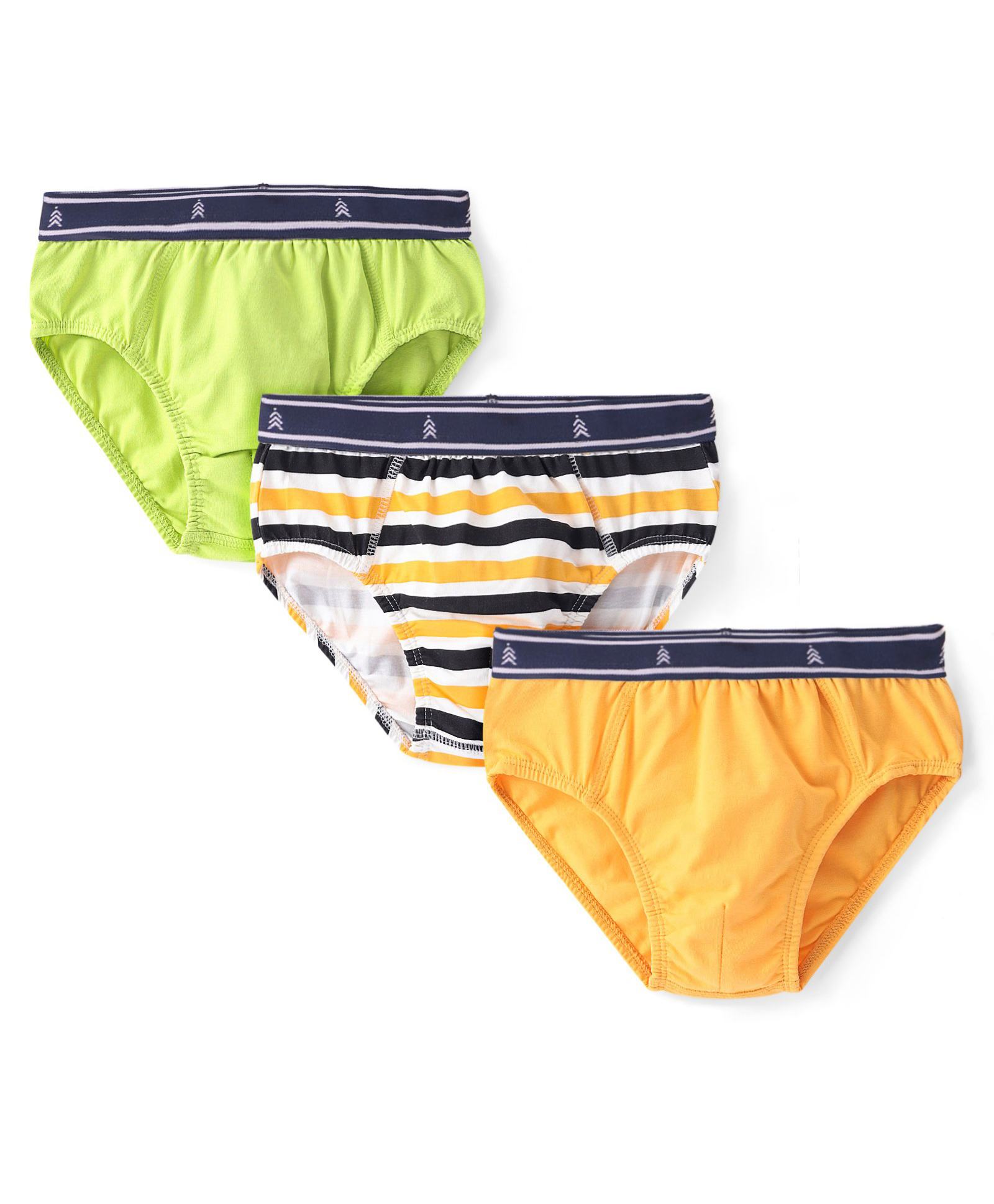 Pine Kids Cotton Elastane Knit Briefs Stripes Pack of 3 (Color May Vary)-image-47