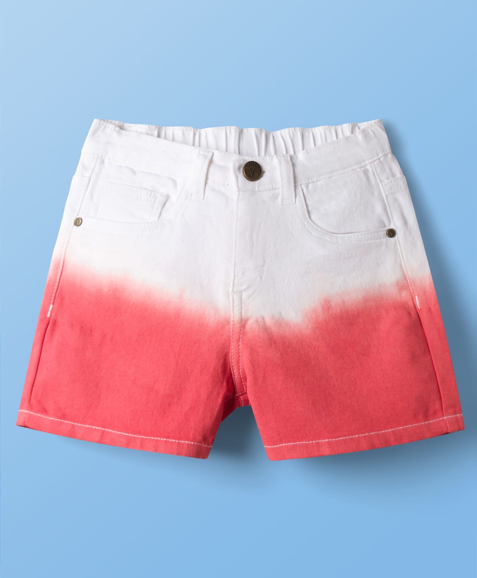 Pine Kids Woven Ombre Effect Shorts - Pink-picture-1