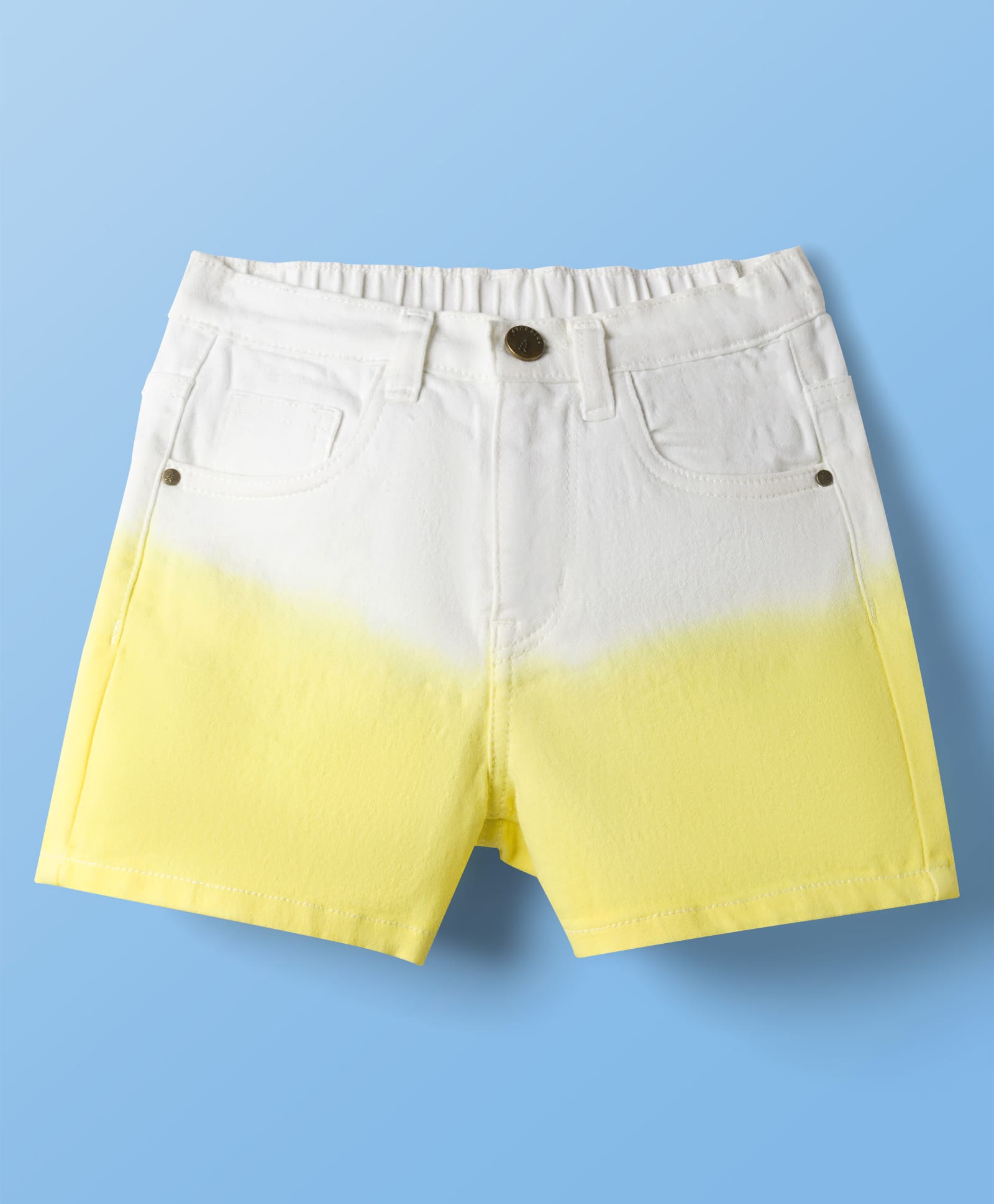 Pine Kids Woven Ombre Effect Shorts - Yellow-picture-16