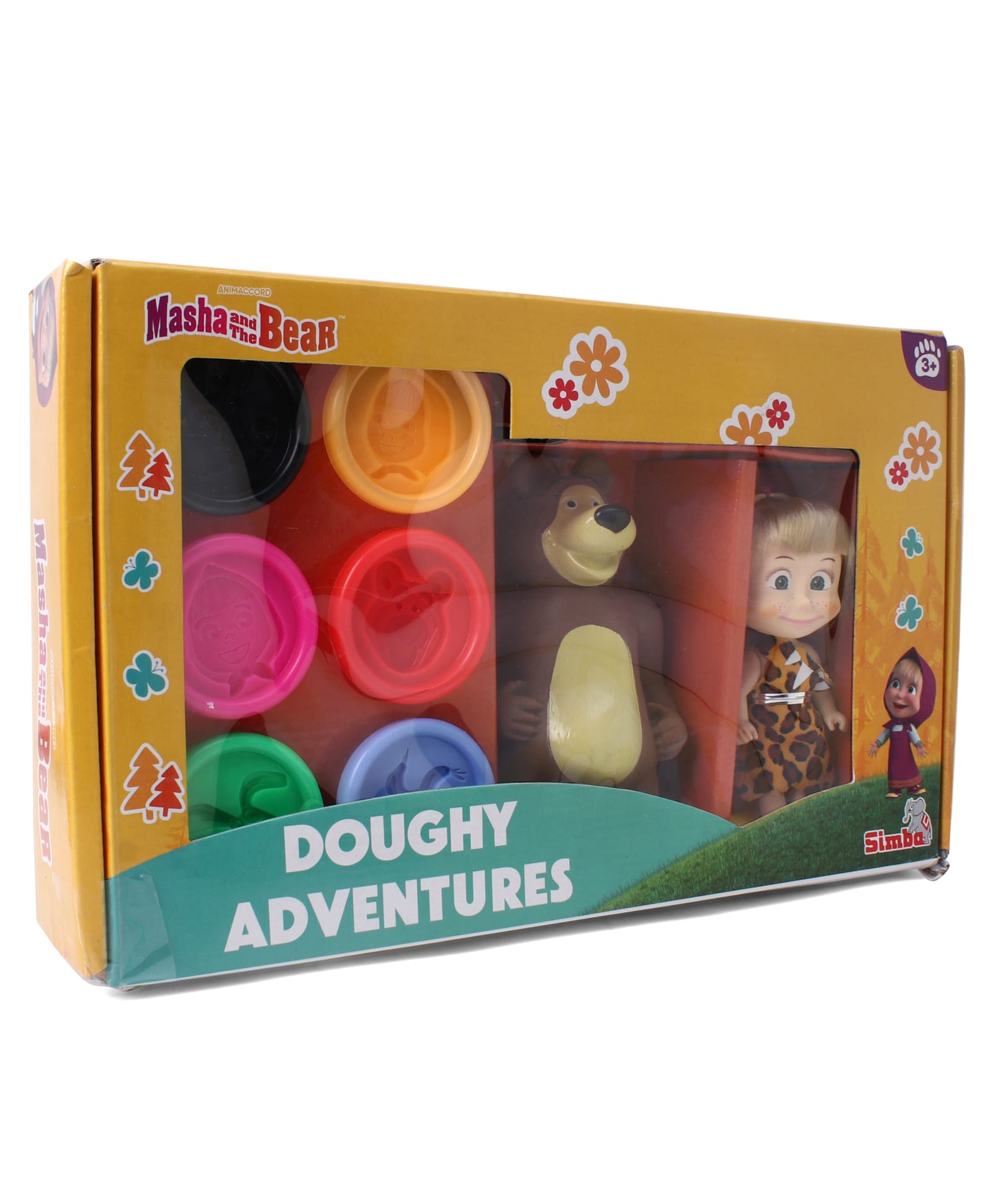 Masha & The Bear Doughy Adventure Play Set with Colouring Books - Height 32 cm (Colour May vary)-image-7
