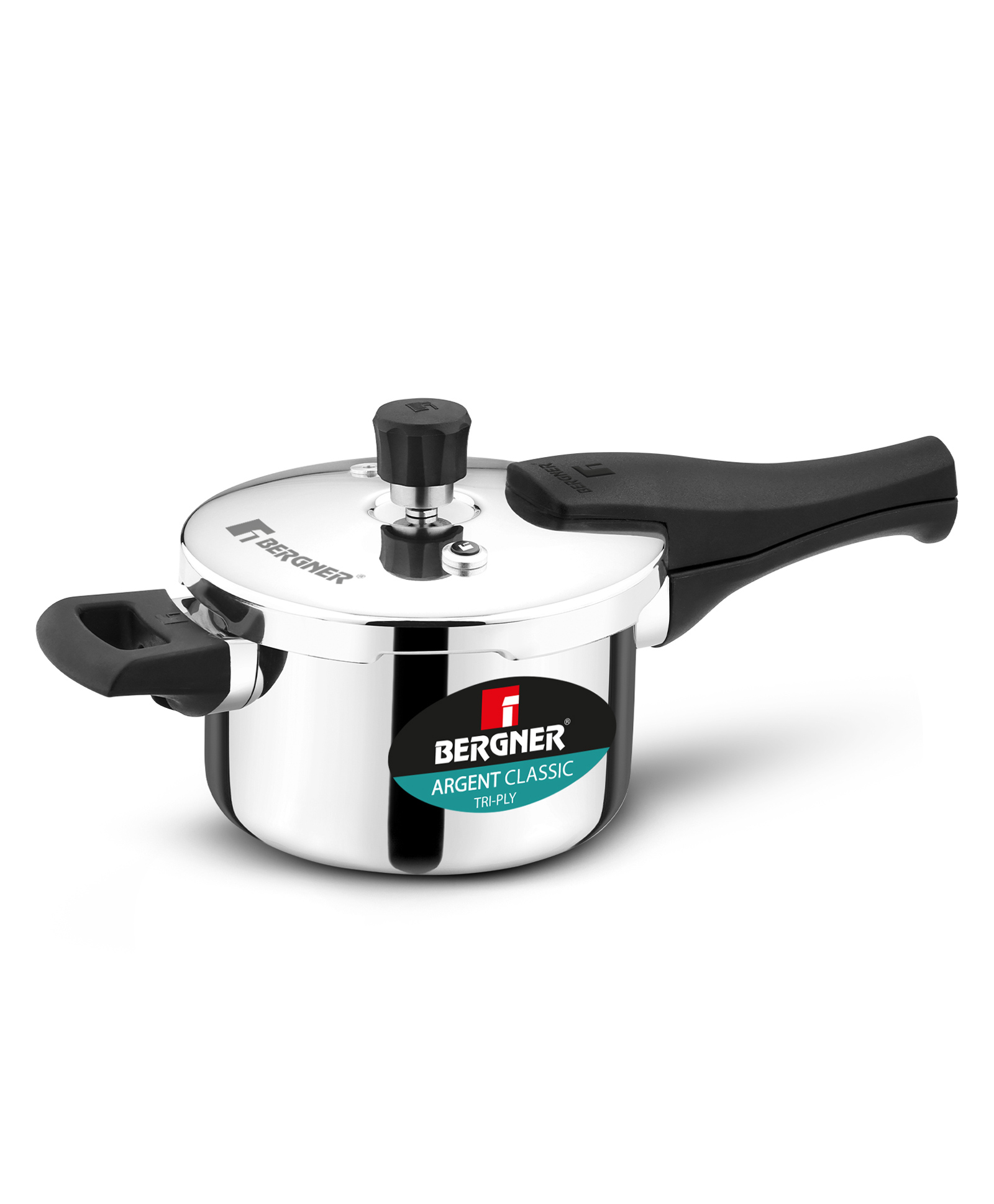 Bergner Argent Classic Pressure Cooker 2.5L Triply | Silver