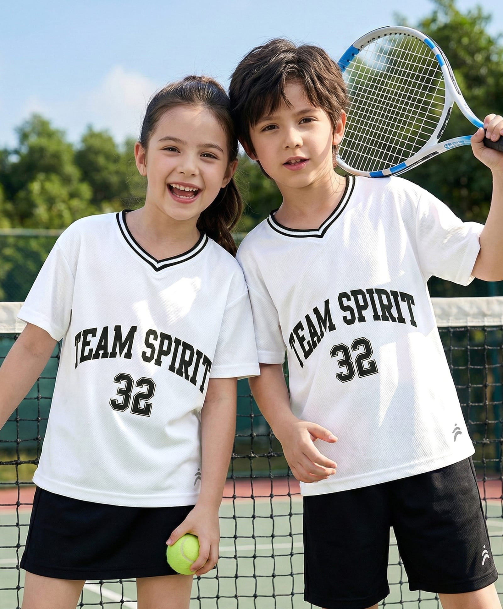 Pine Active Knit Half Sleeves Oversized T-Shirt With Text Print - White