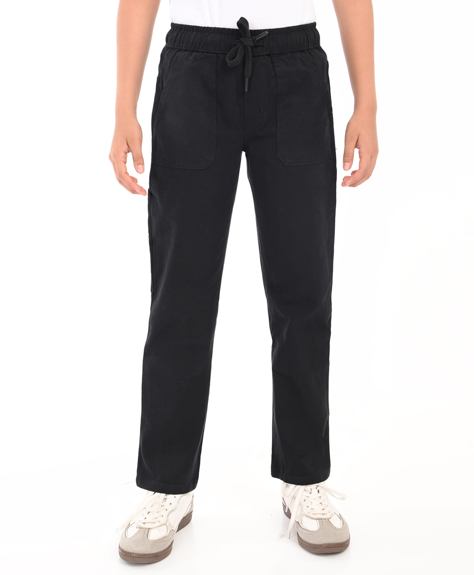 Zion Cotton Woven Solid Pant - Black-picture-28