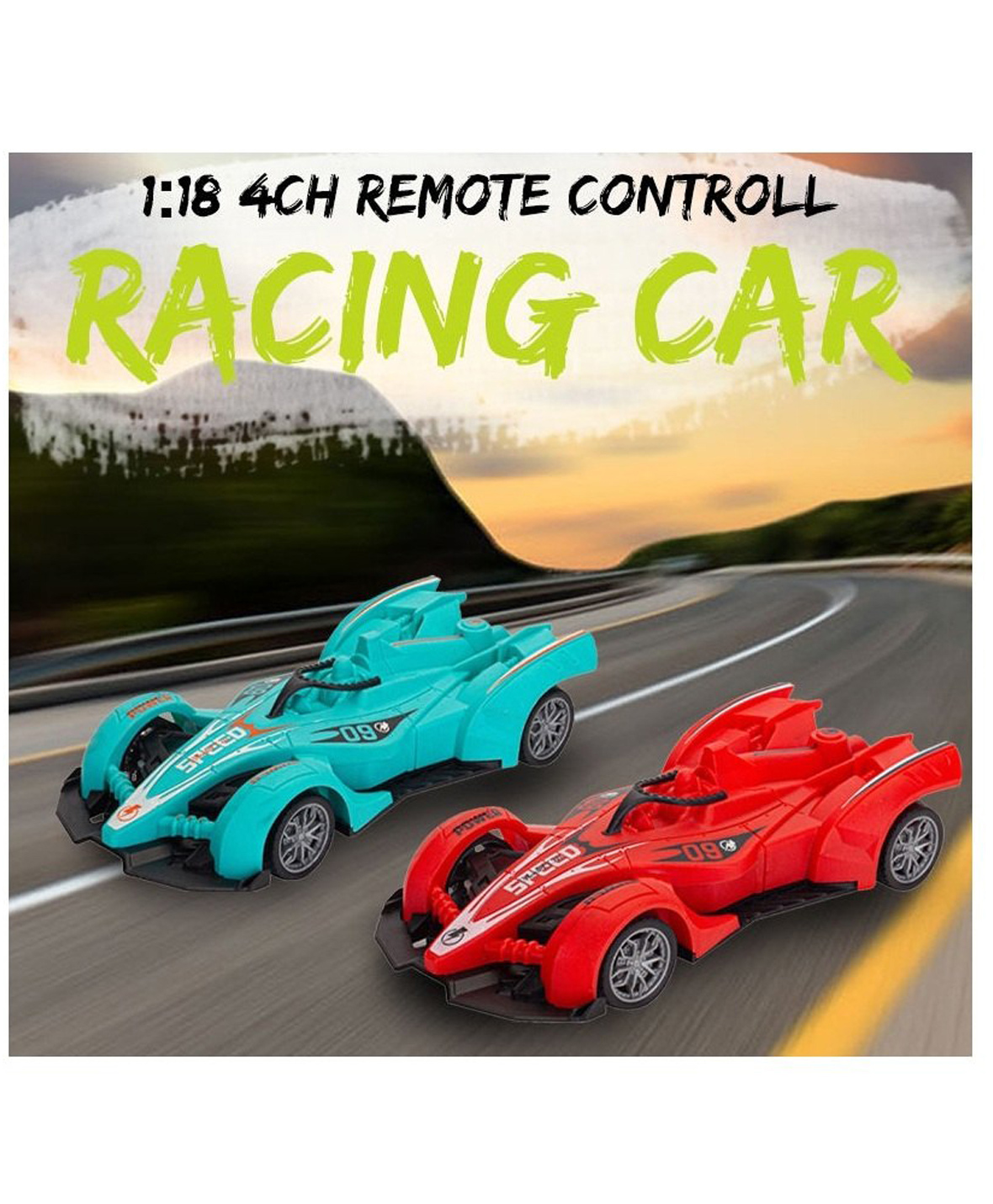 AKN TOYS 4CH Model Electric Remote Control Racing Car Sets Plastic Toy for Kids- PACK OF 1-( COLOR MAY VARY )-picture-14