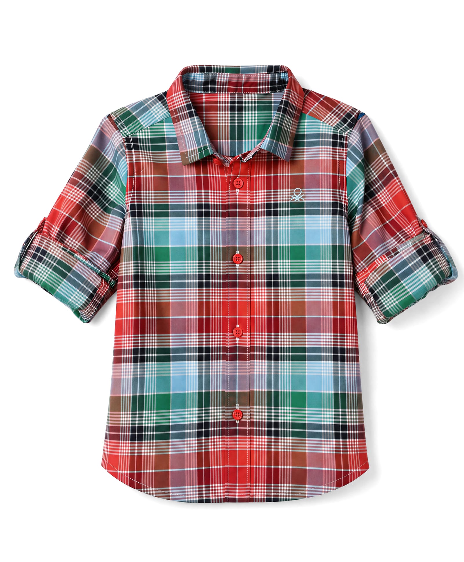 UCB Cotton Woven Full Sleeves Shirt With Checks - Red-picture-8
