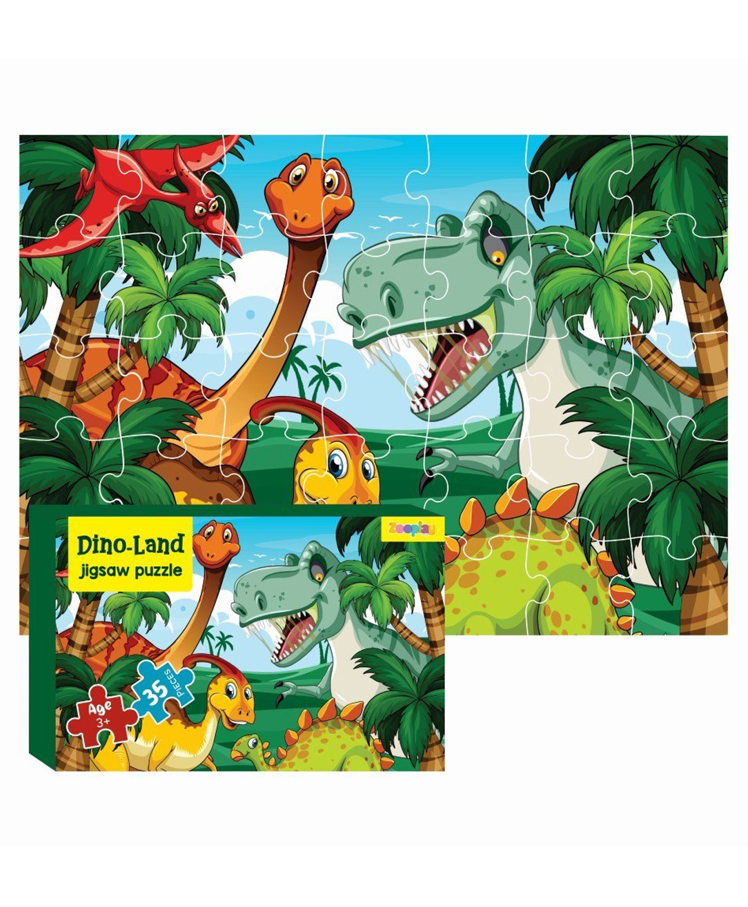 Zooplay India Dino Land Zigsaw Puzzle - 35 pieces-picture-37