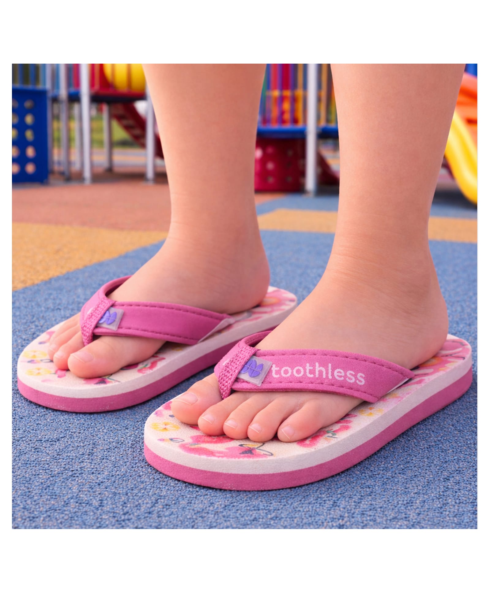 Toothless Tropical Parrot Designed Flip Flops - Light Pink-image-40