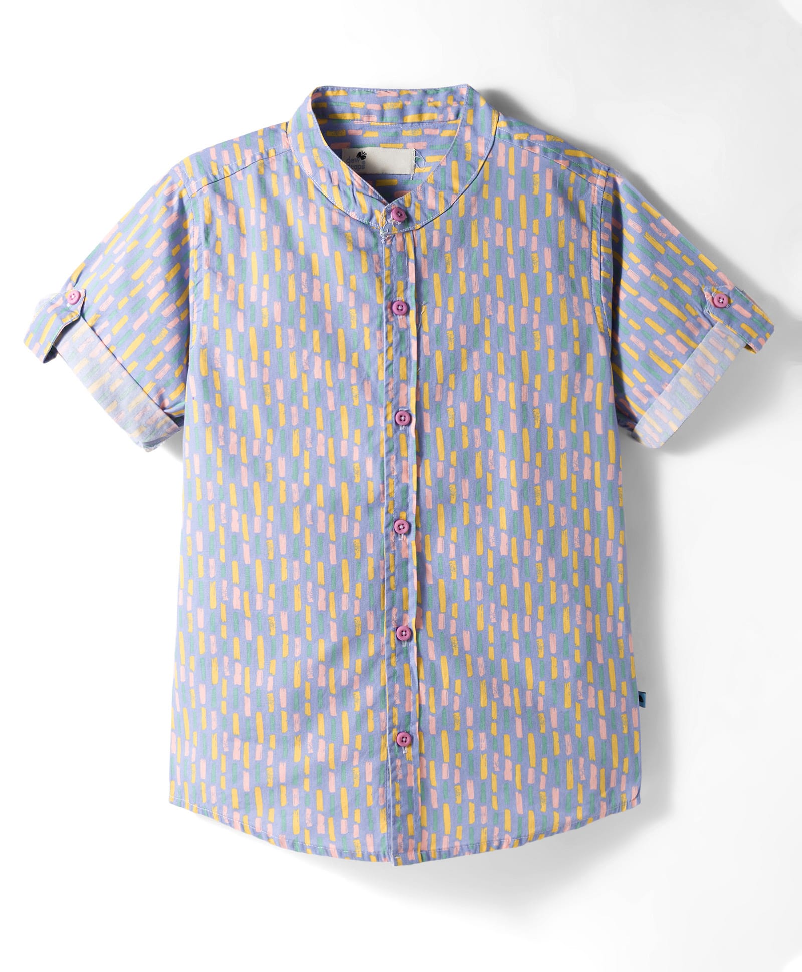 Dew Drops Poplin Woven Half Sleeves Printed Shirt - Grey-picture-37