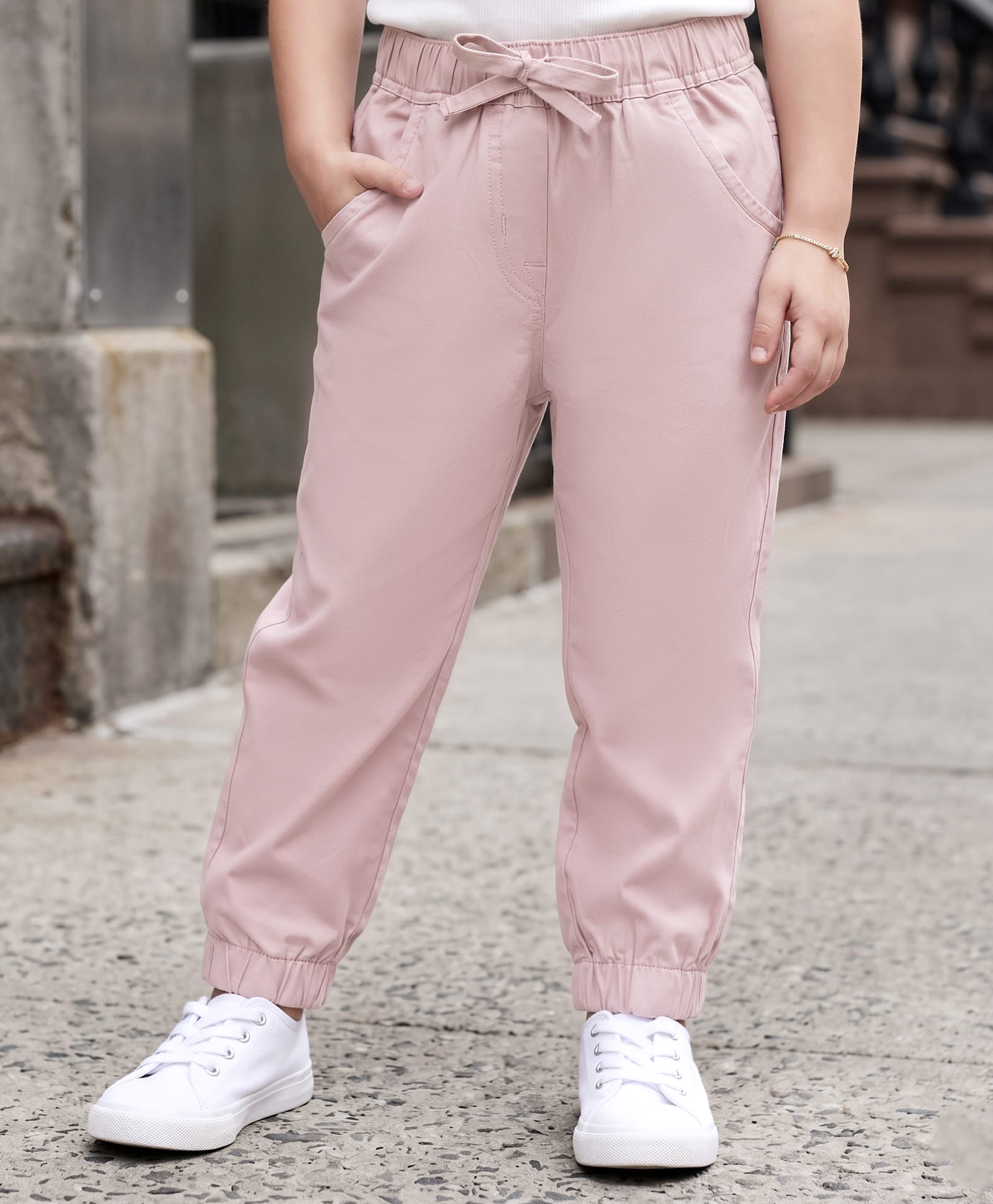 kookie kids india Kookie Kids Cotton Lycra Woven Full Length Solid Colour Lounge Pant - Lavender-picture-31