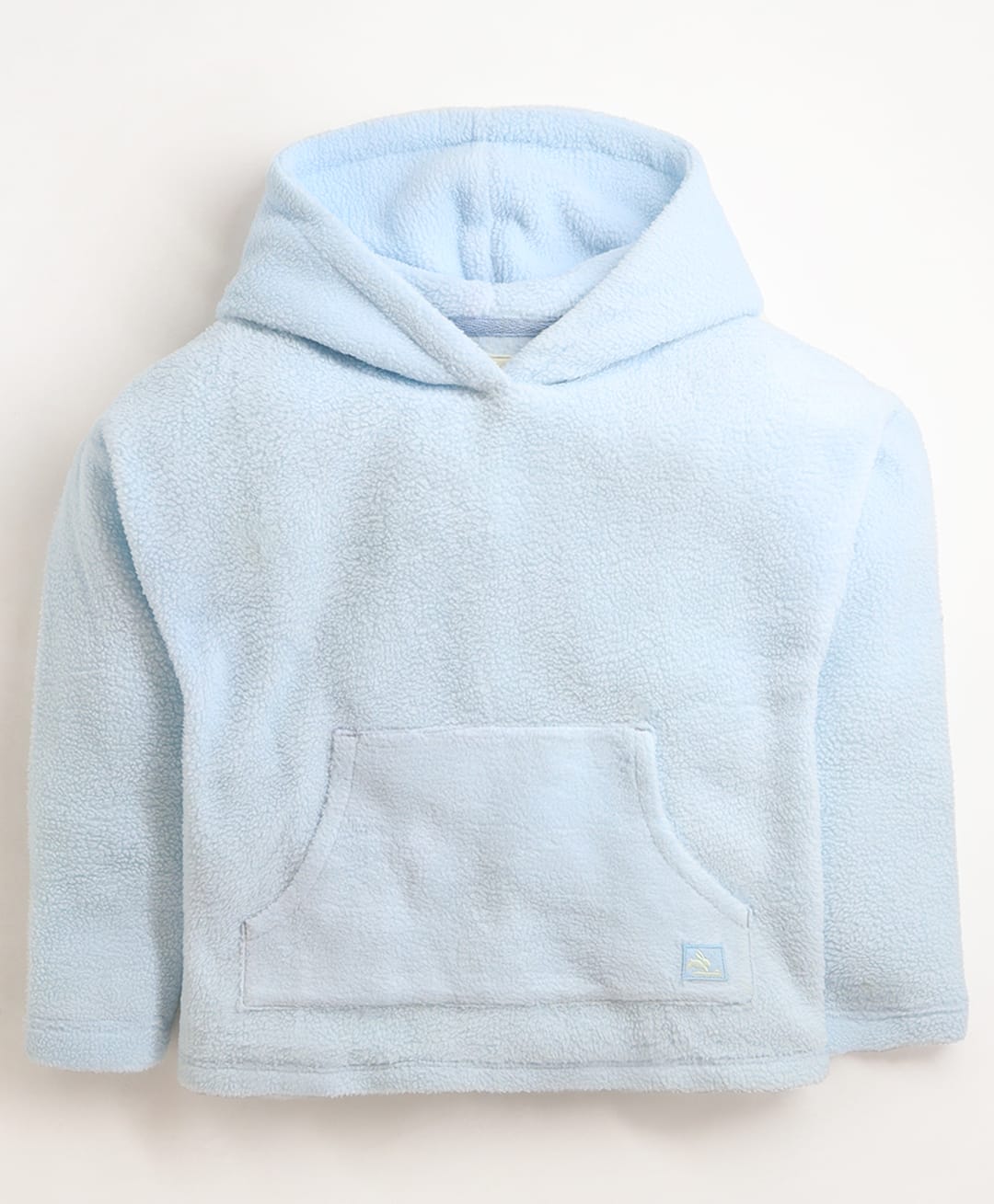 Cherry Crumble By Nitt Hyman Knit Full Sleeves Solid Light Winter Hooded Sweatshirt - Sky Blue-picture-12