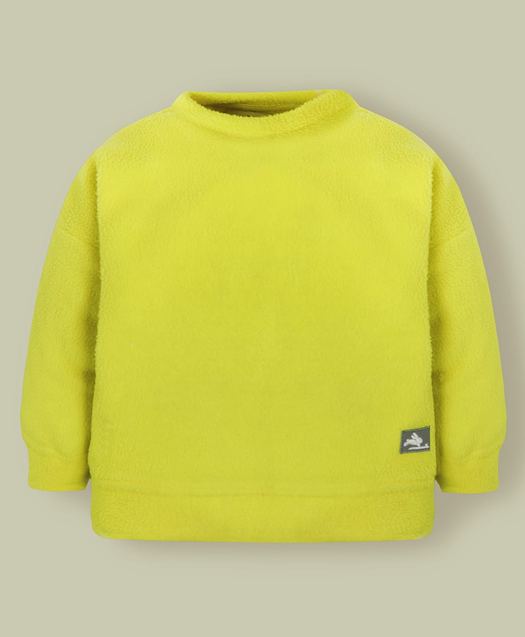 Cherry Crumble By Nitt Hyman Fleece Knit Full Sleeves Solid Light Winter Sweatshirt - Yellow-picture-16