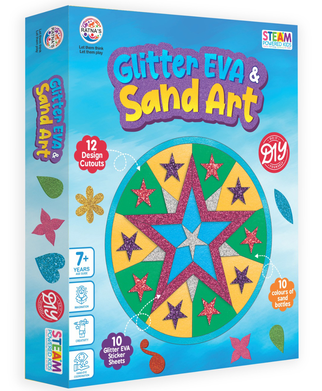Ratnas Glitter Eva & Sand Art Activity Kit - Multicolor-image-37