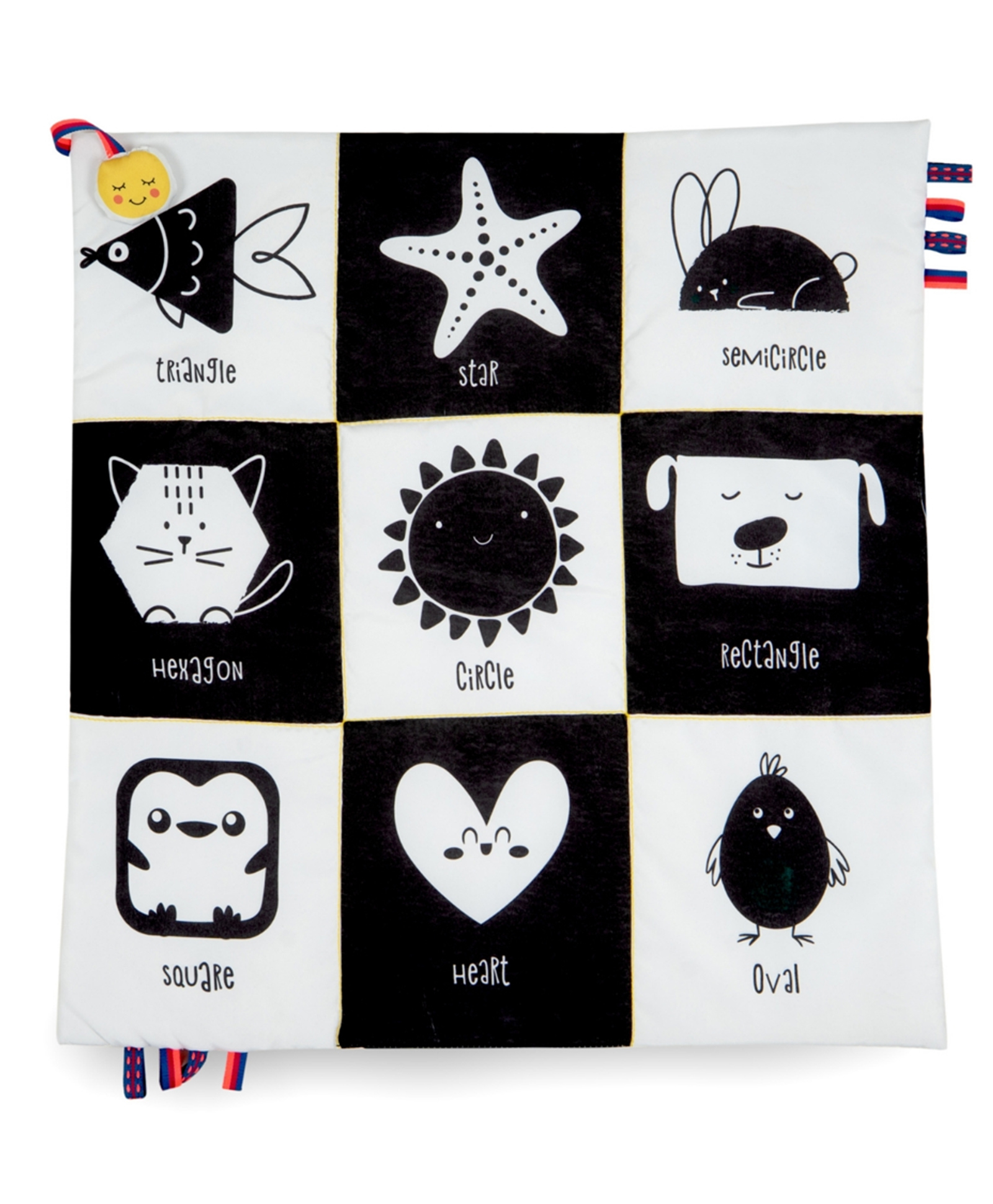 Tidy Sleep - Shapes| High Contrast Cloth Mat for Newborns-picture-4