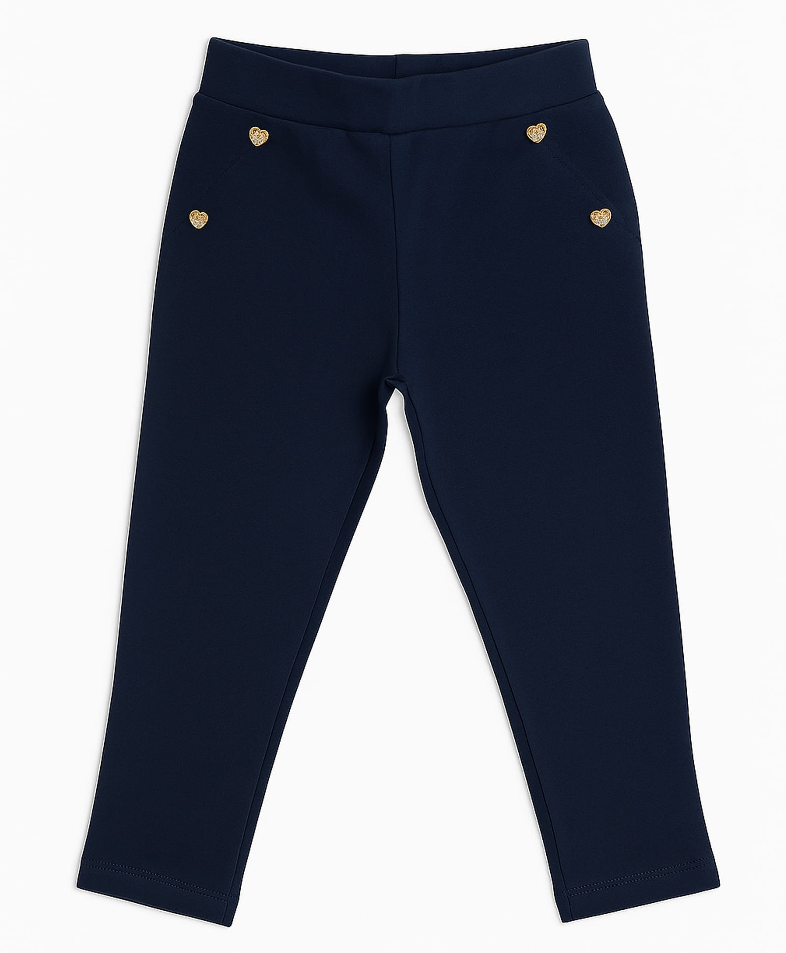 Sportking Cotton Blend Knit Typography Patch Detailed Jeggings - Navy Blue-picture-28