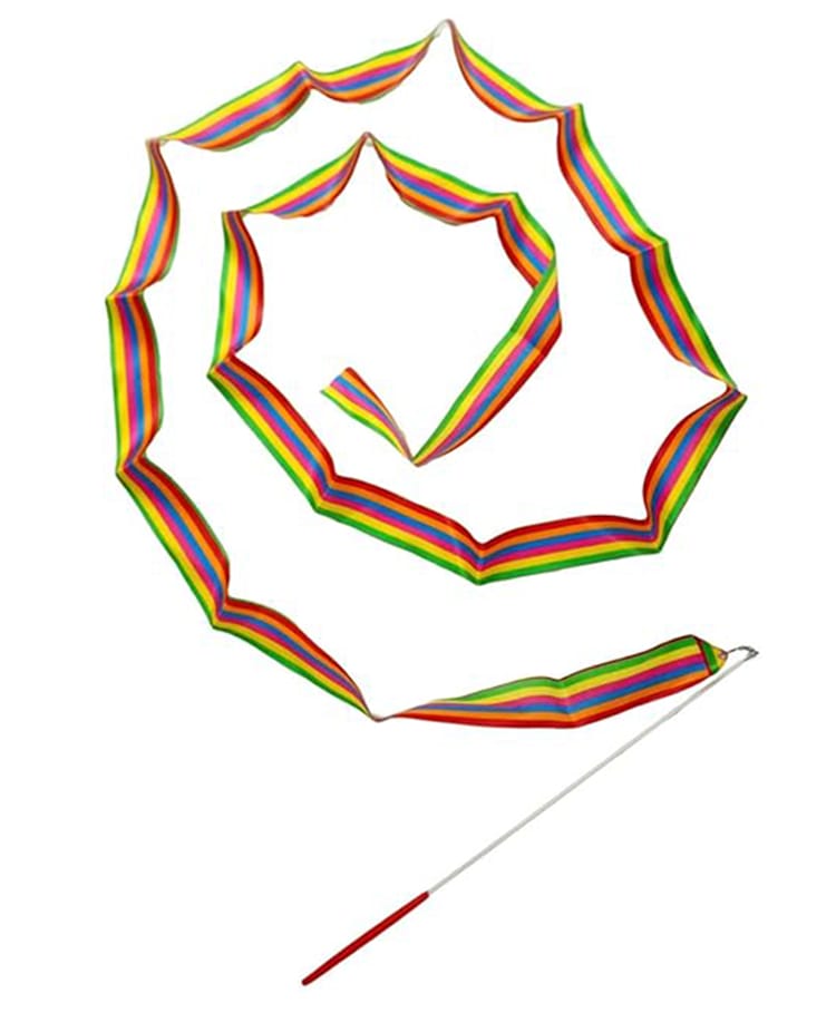 BookMyCostume Ribbon Wand Gymnastics Fancy Dress Costume Accessories - Multi Colour-picture-26