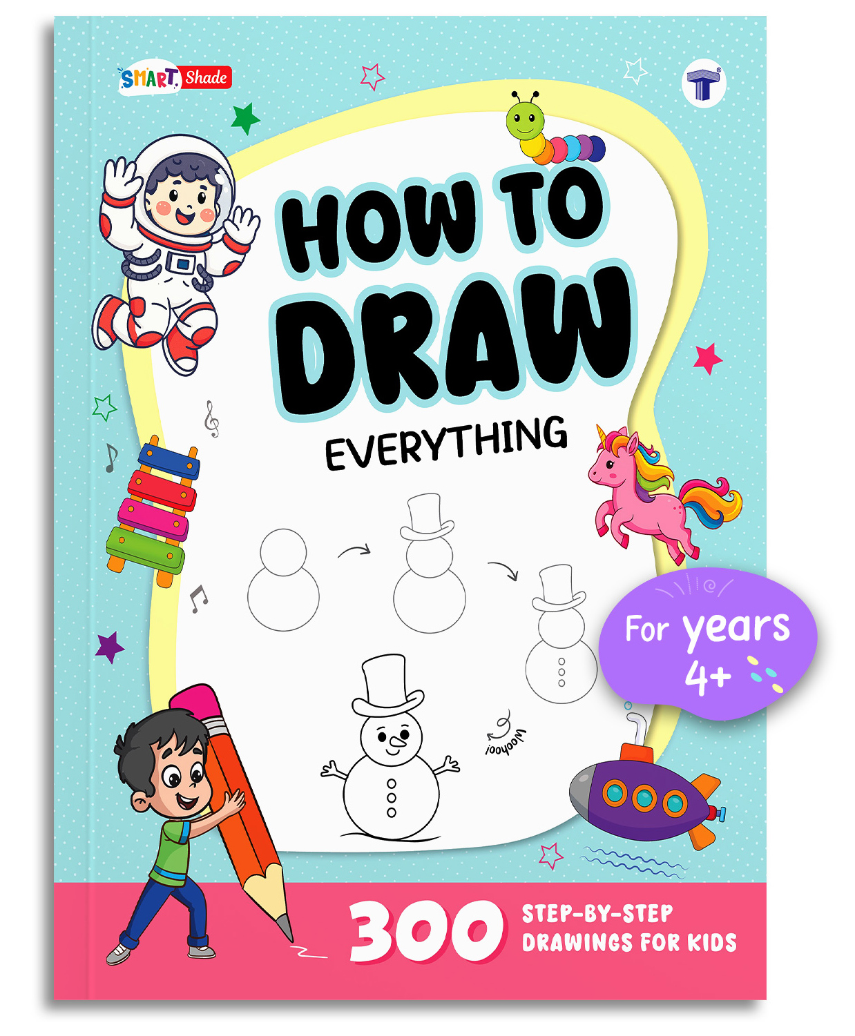 Target Publications How to Draw Everything Step by Step Drawing Book for Kids - English