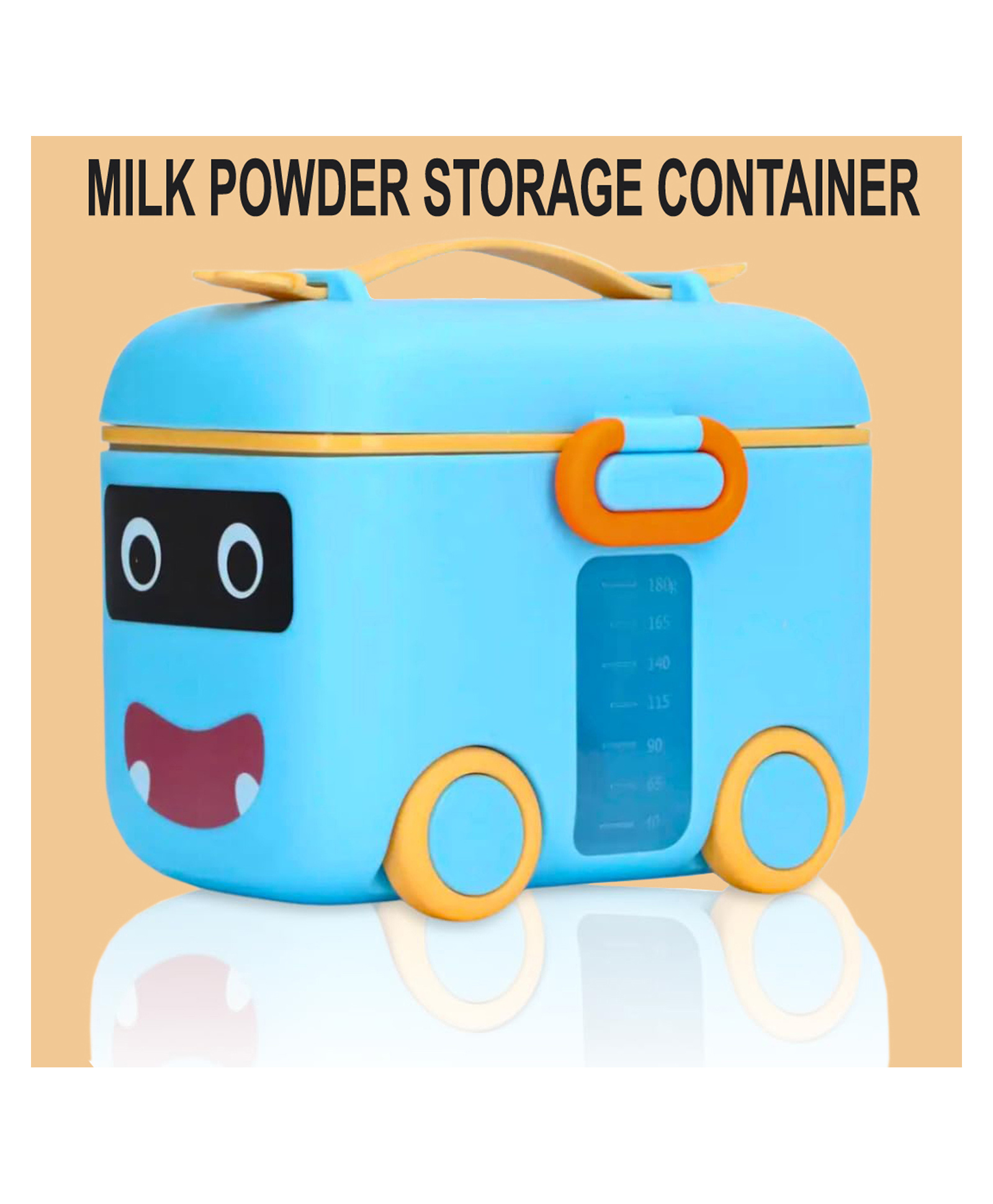 Joy Buzz Baby Milk Powder Dispenser, Kids Milk Powder Storage Container - 180g Blue-picture-37
