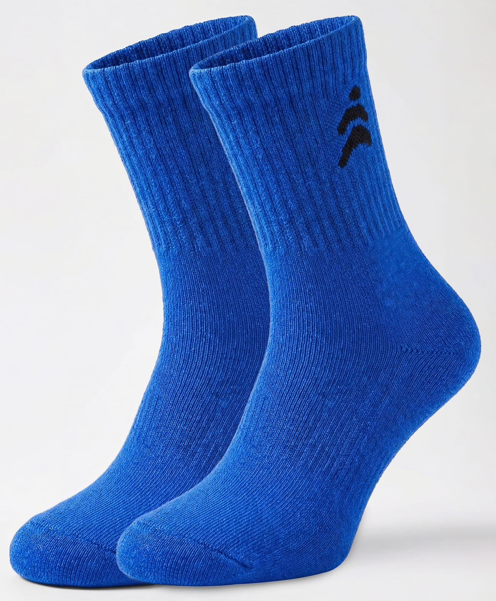 Pine Active Cotton Lycra Knit Breathable Calf Length Solid Color Athletic Socks - Navy Blue-picture-19