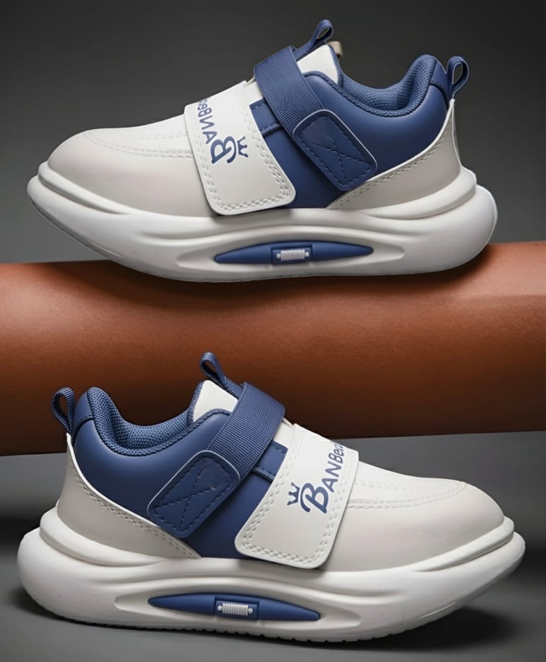 FEETWELL SHOES Colour Blocked Velcro Closure Shoes - Blue-image-16