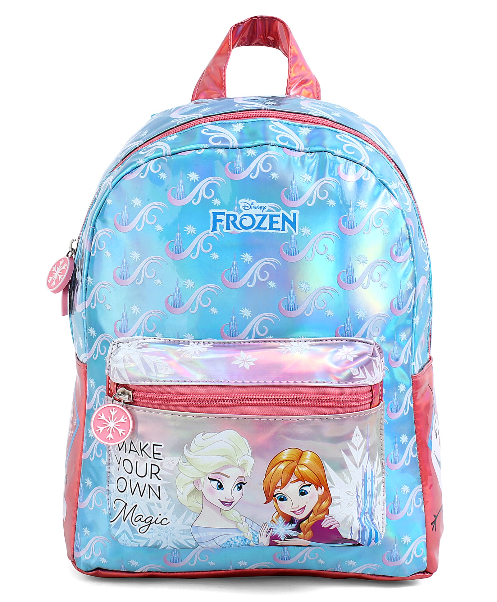 Dsiney Frozen Magic Backpack with 1 Compartment & 1 Front Pocket Blue - Height 15 Inches-image-16