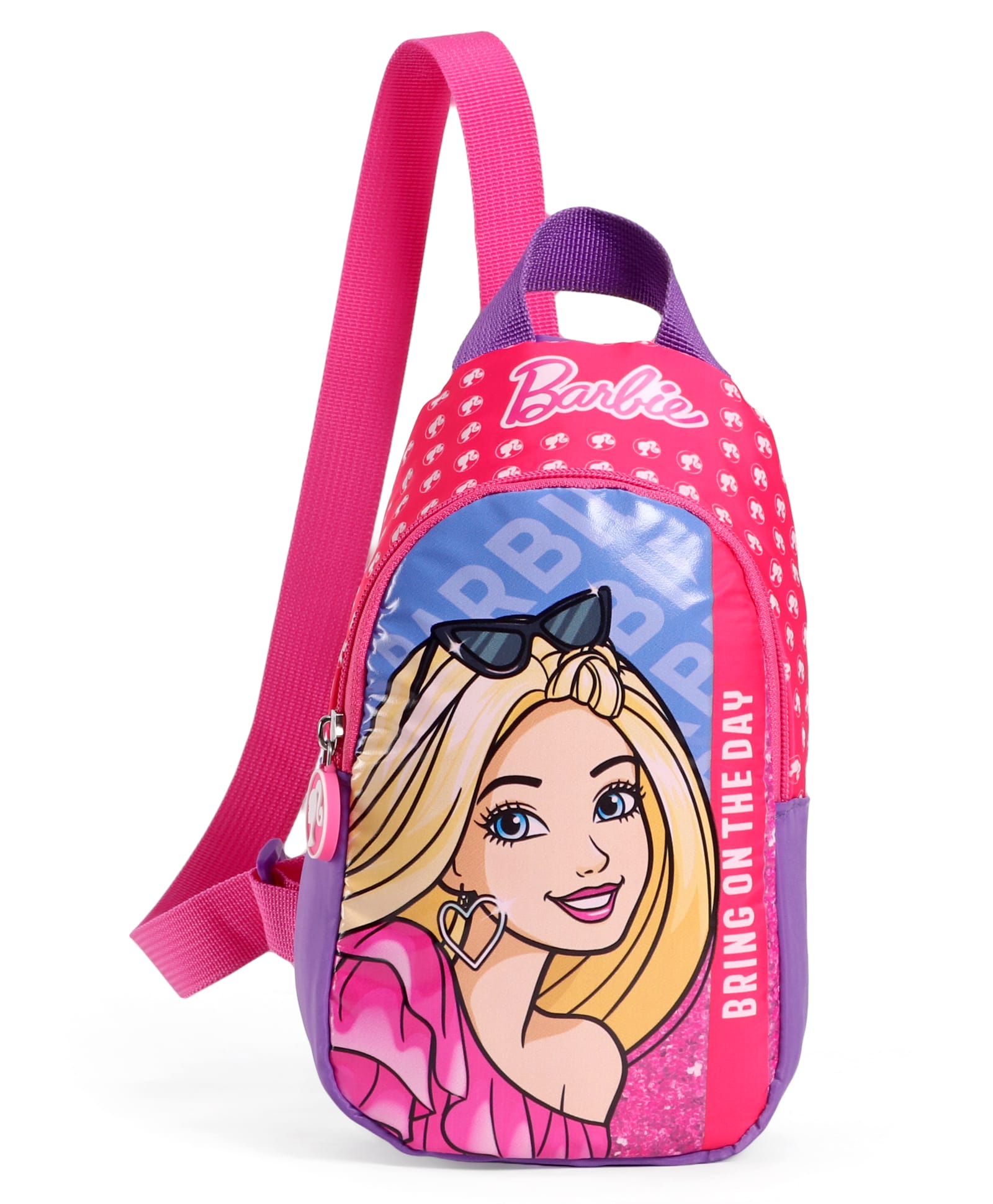 Barbie Sling Bag Fashion Sling Bag with Adjustable Staps Blue - Height 8 Inches-image-47