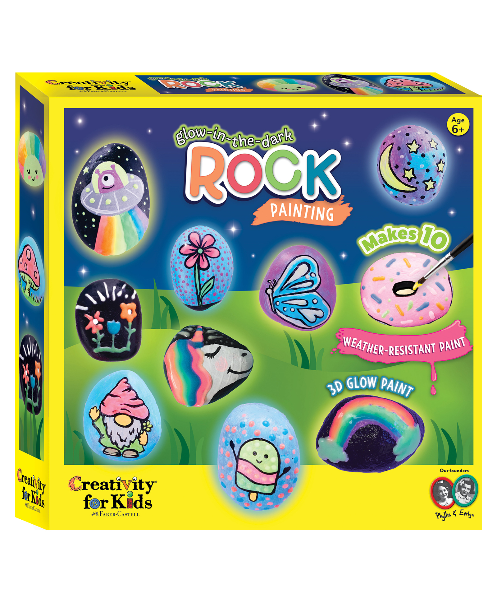 Creativity for Kids Glow in the Dark Rock Painting - Multicolor