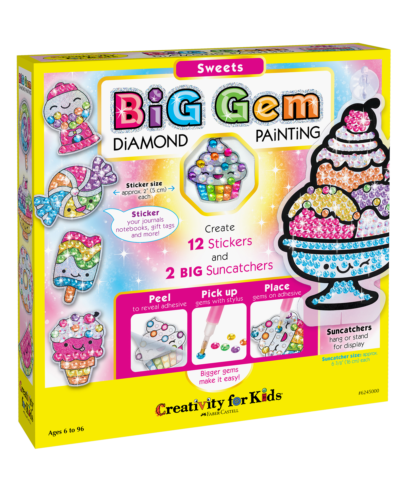 creativity for kids Faber Castell Big Gem Diamond Painting Sweets - Yellow-picture-26