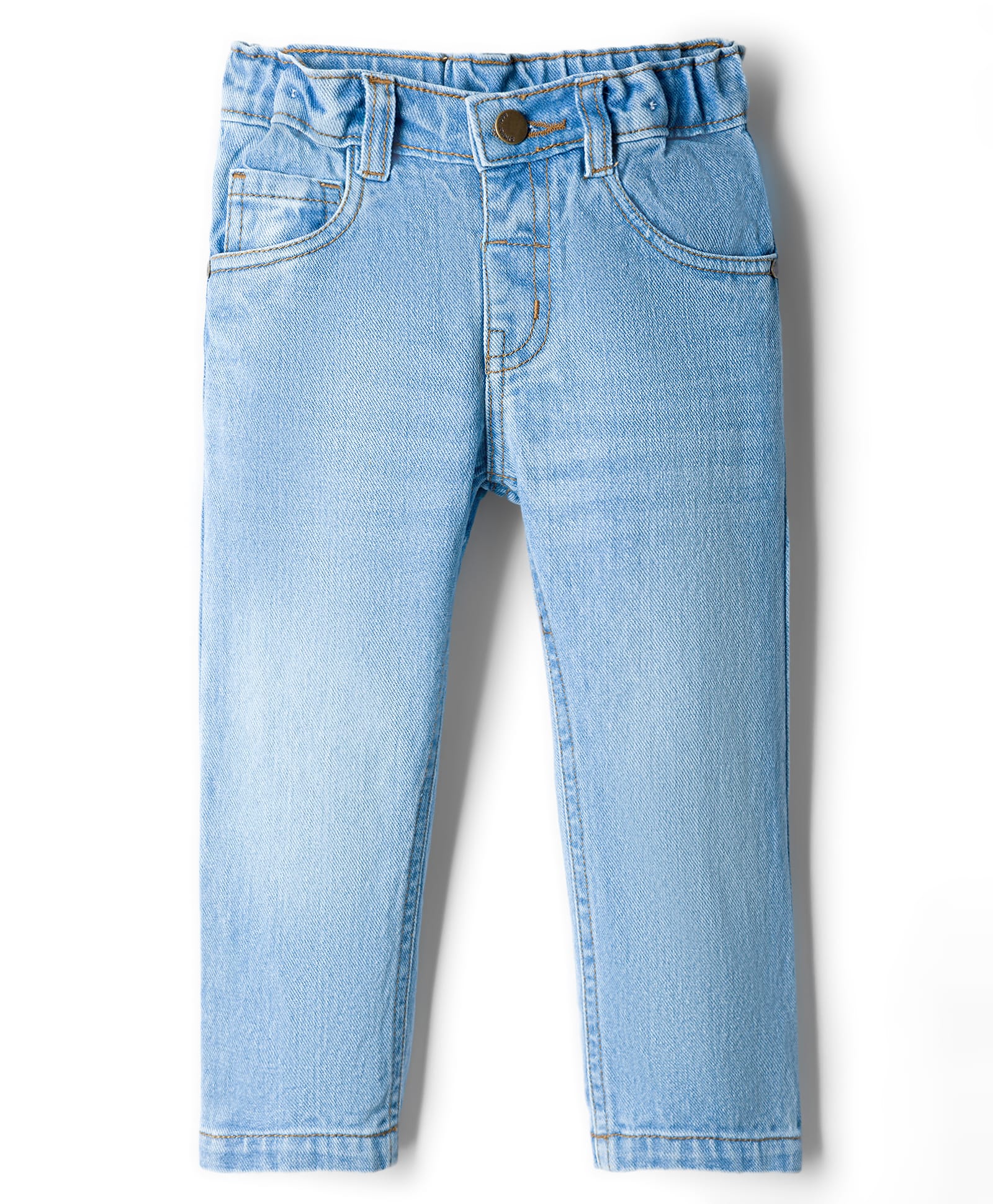 Simply Premium Denim Full Length Washed Jeans - Light Blue-picture-14